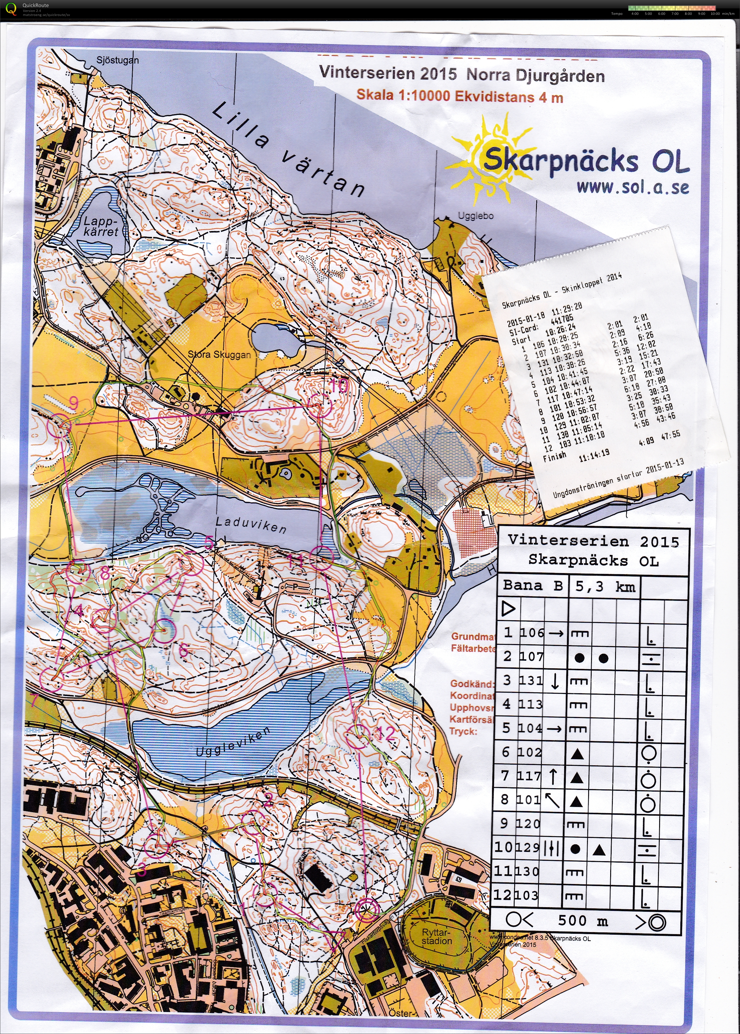 Vinterserien Östermalms IP (2015-01-18)