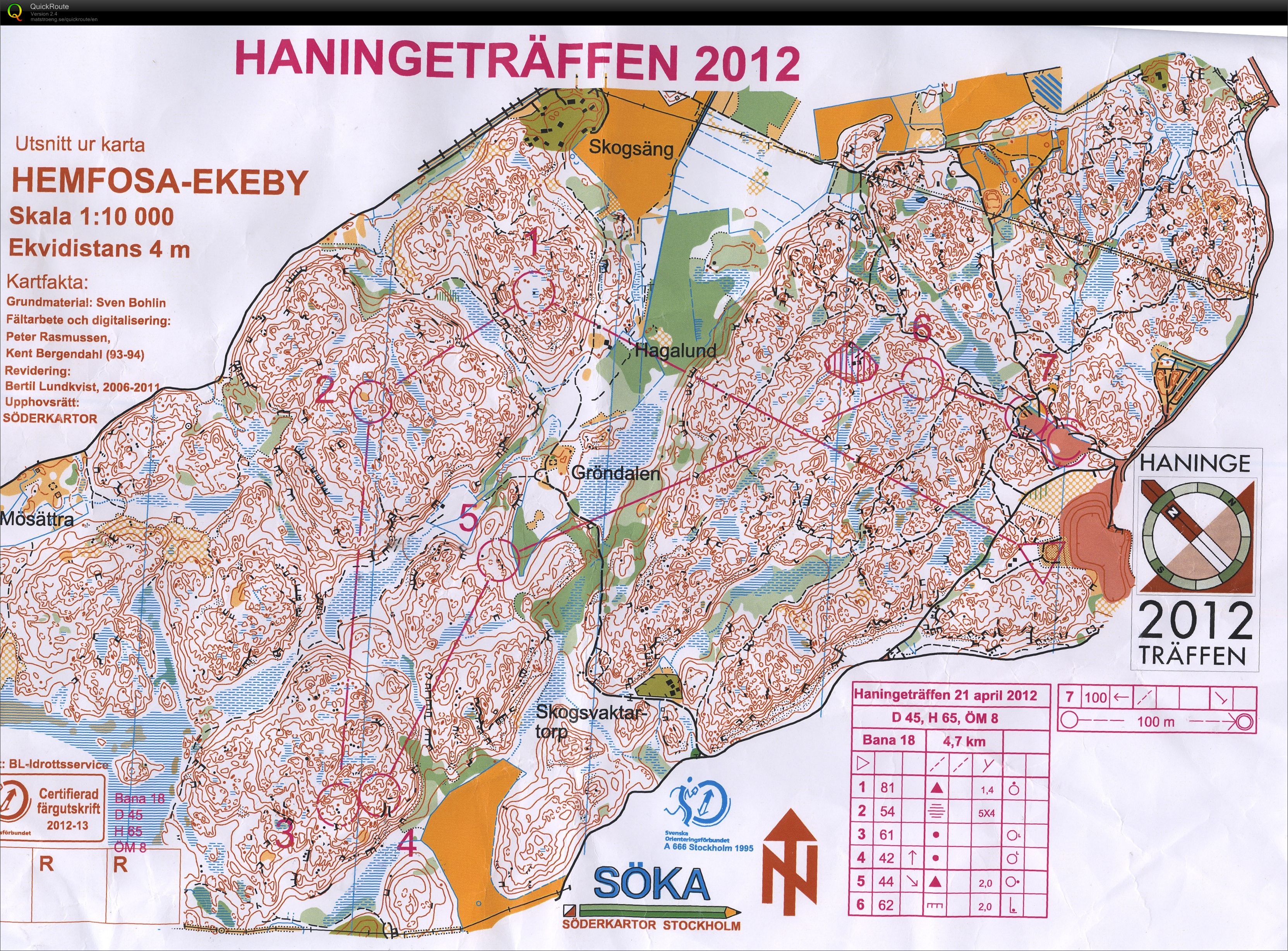 Haningeträffen Långdistans (2012-04-21)