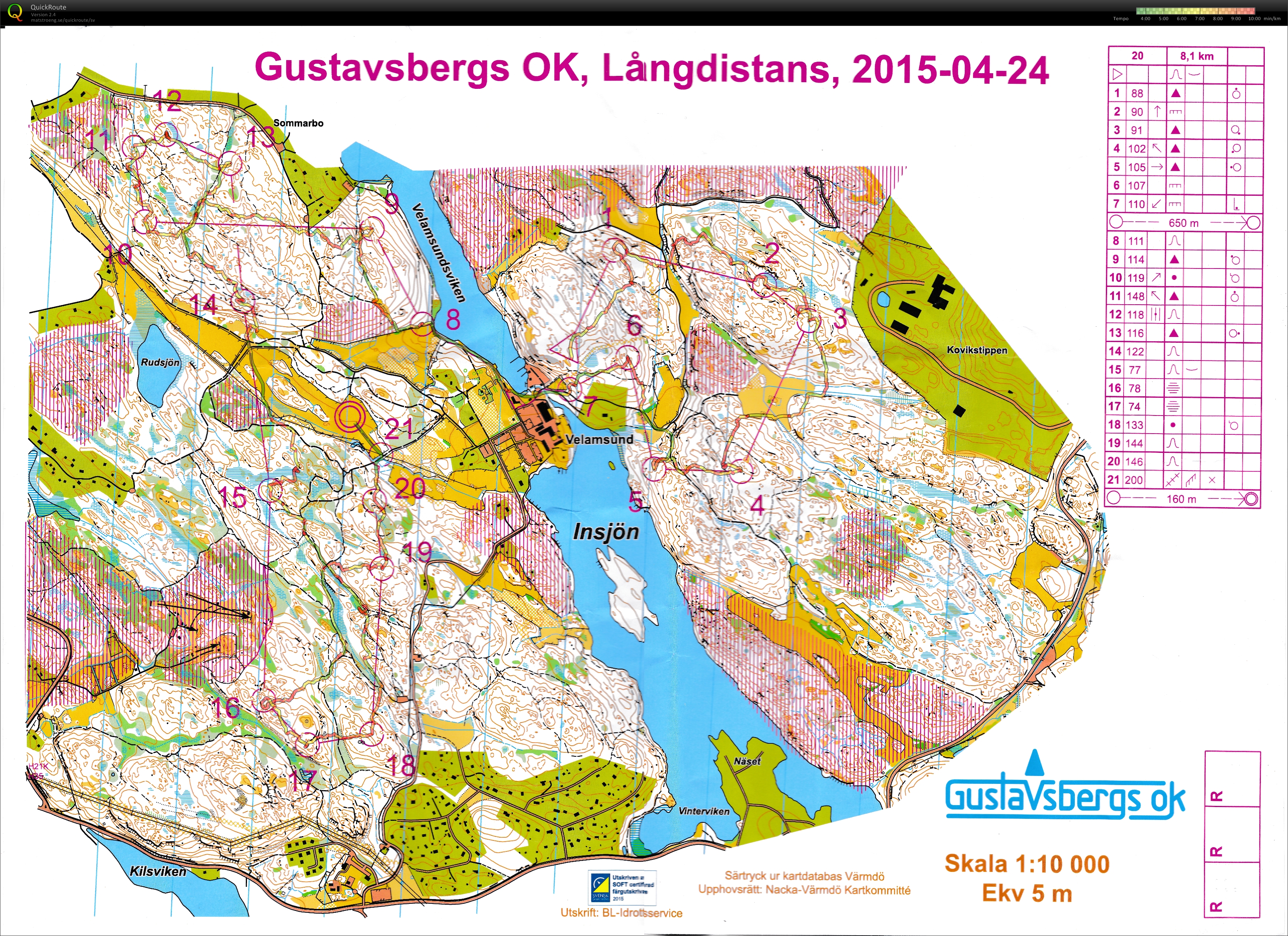 Gustavsbergs OK, Långdistans (25/04/2015)