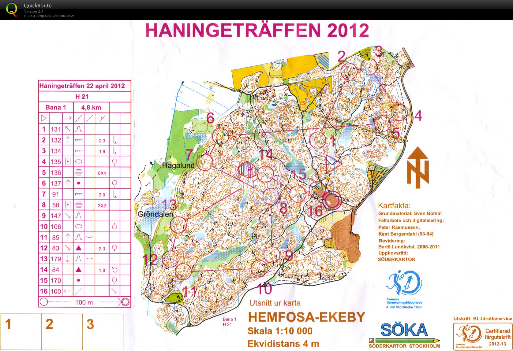 Haningeträffen – medel (2012-04-22)