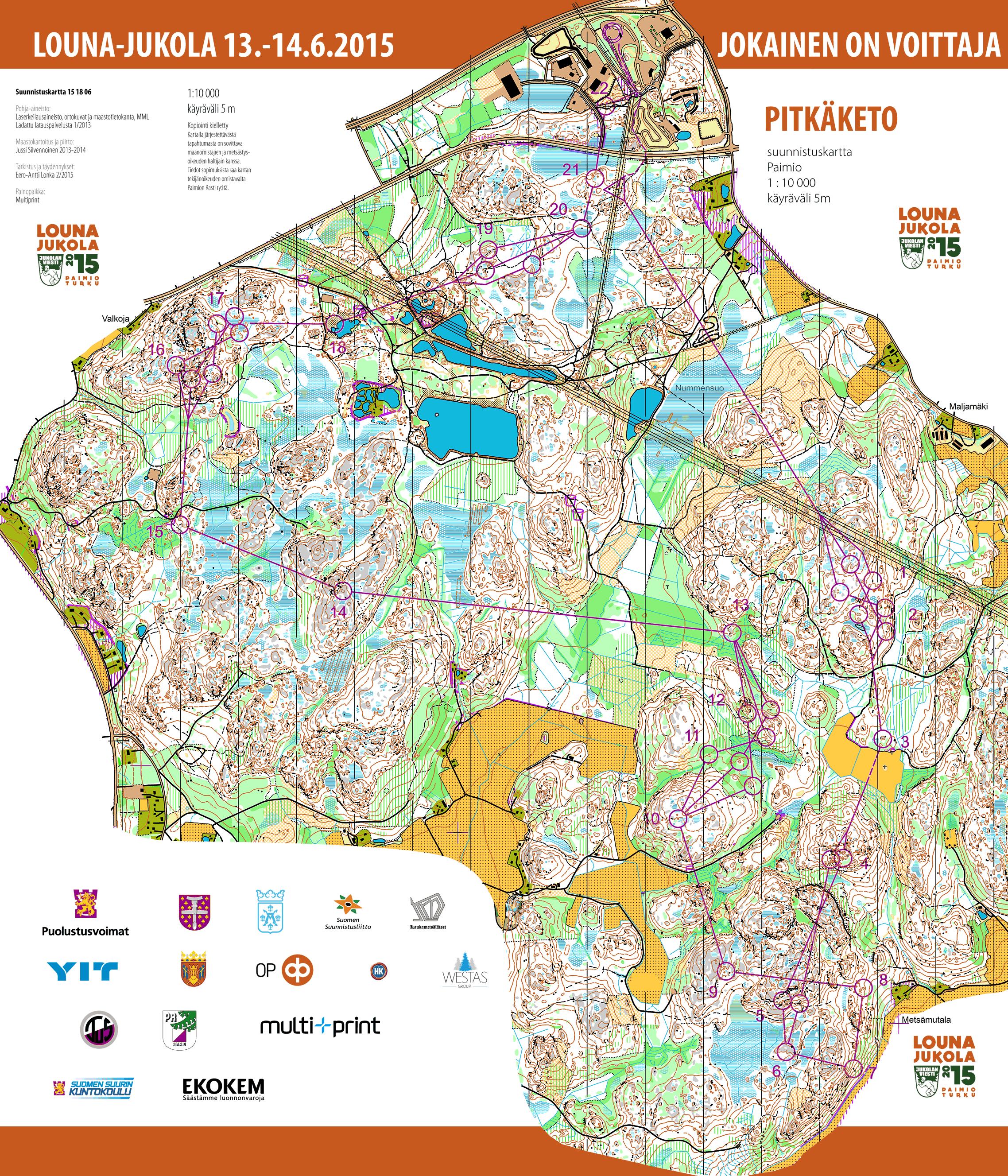 Jukola startsträcka (13.06.2015)