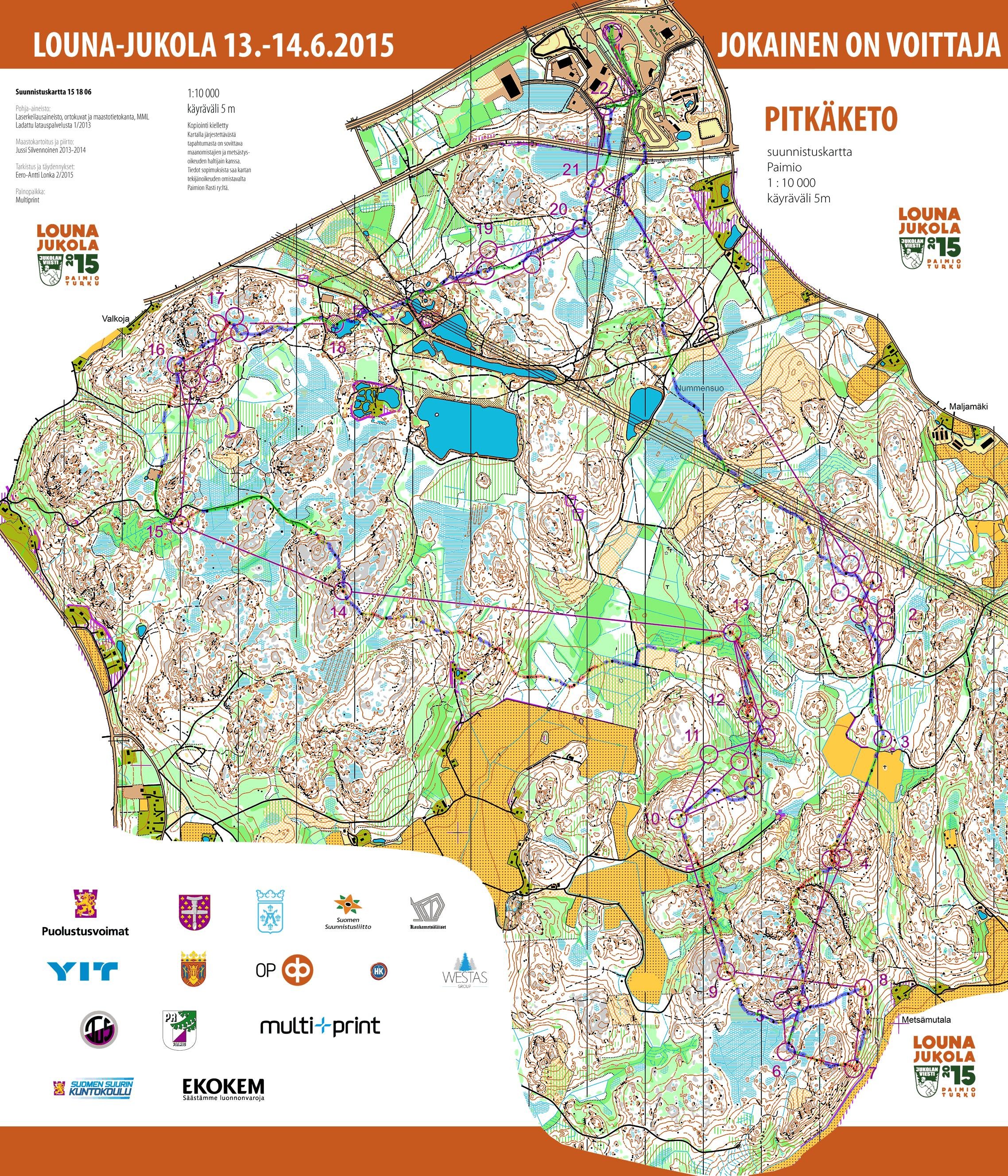 Jukola startsträcka (2015-06-13)