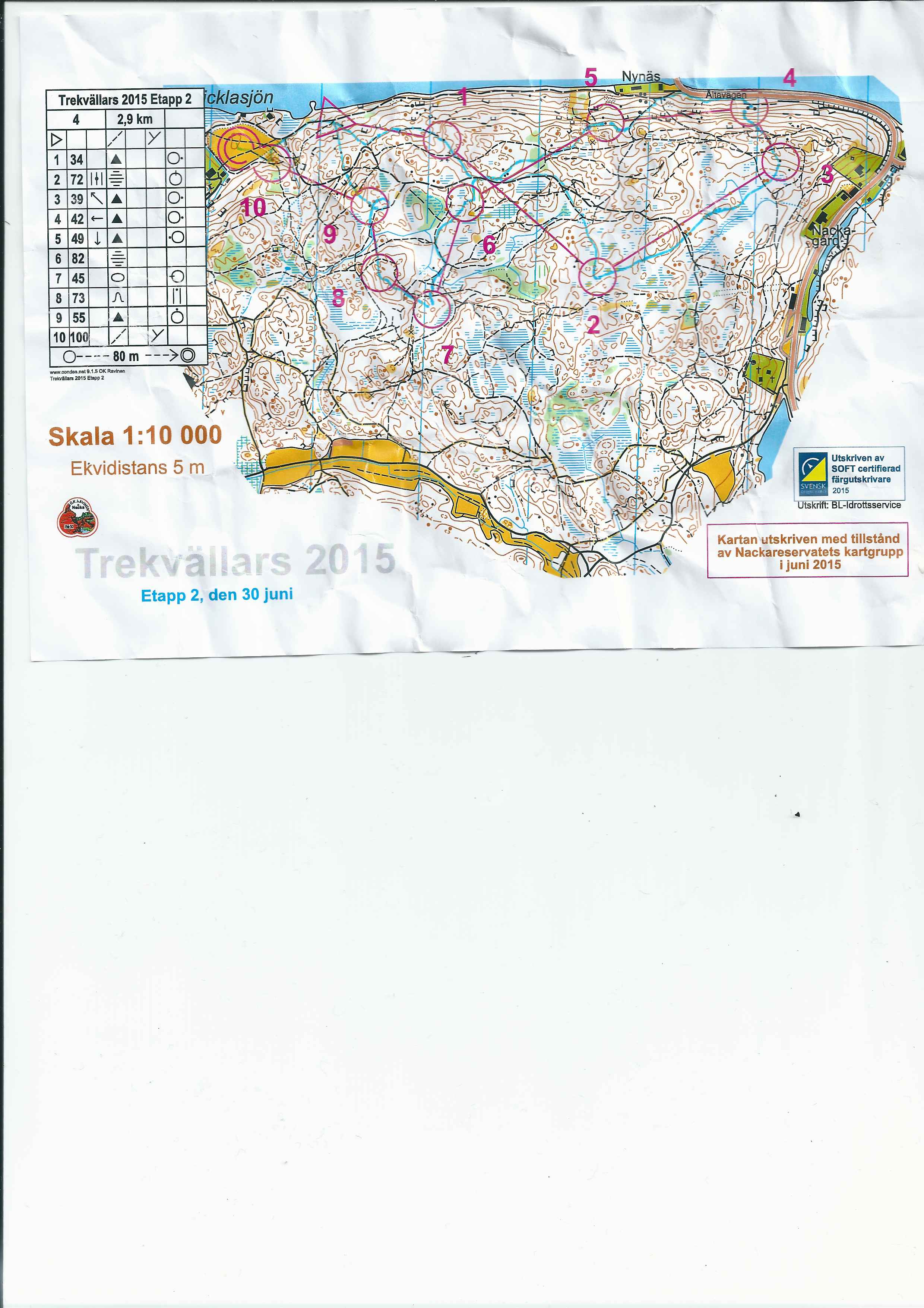 Trekvällars etapp 2 (2015-06-30)