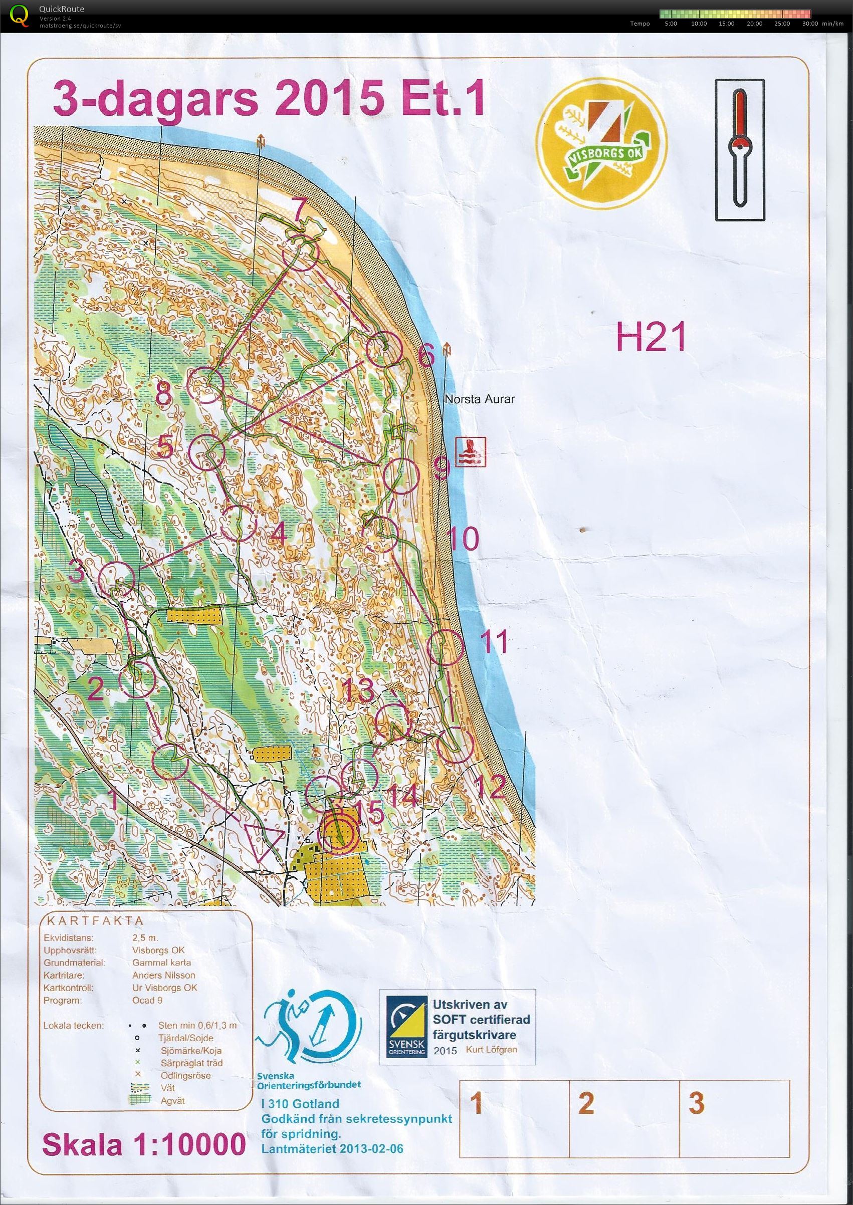 Gotland 3-dagars etapp 1 (2015-07-07)
