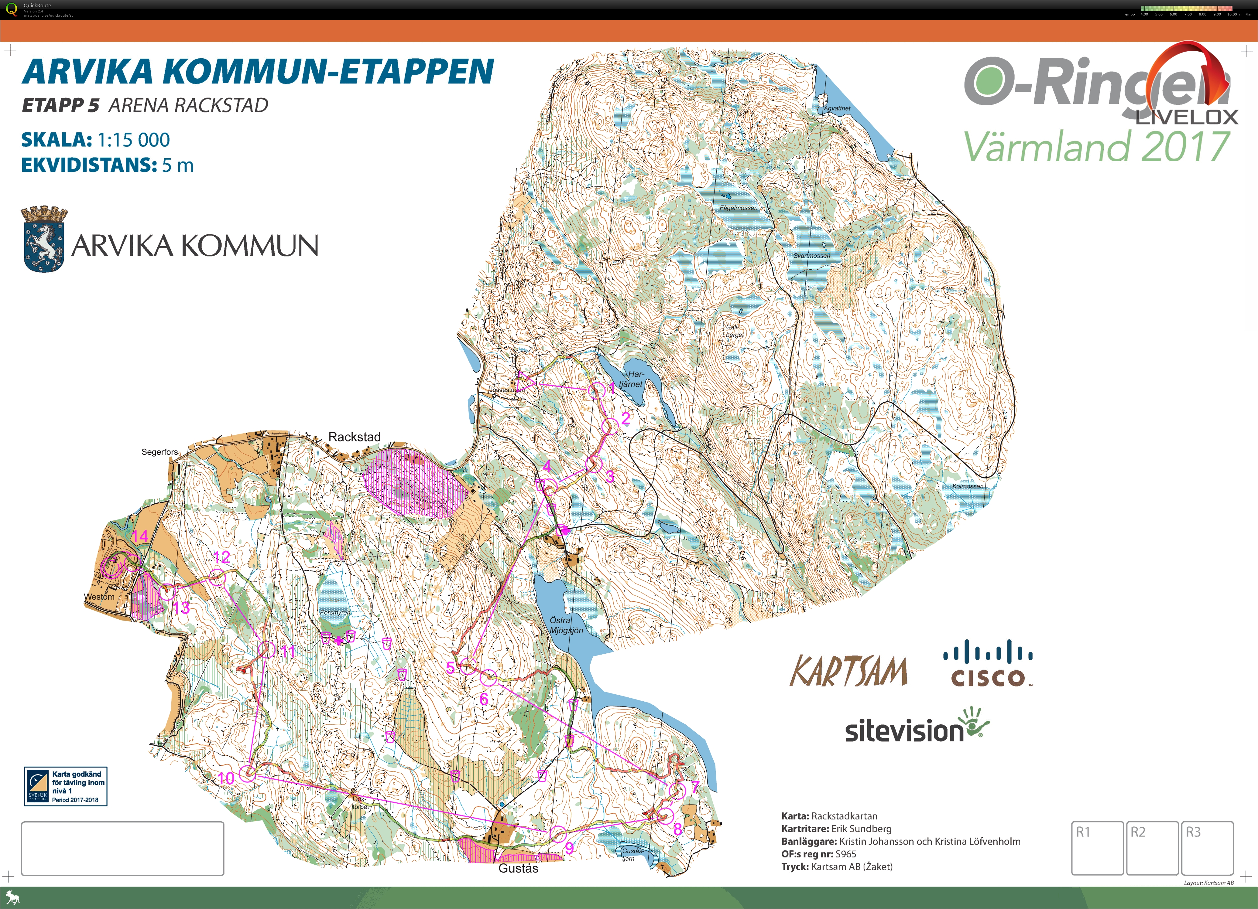 O-ringen Värmland, etapp 5 (28-07-2017)