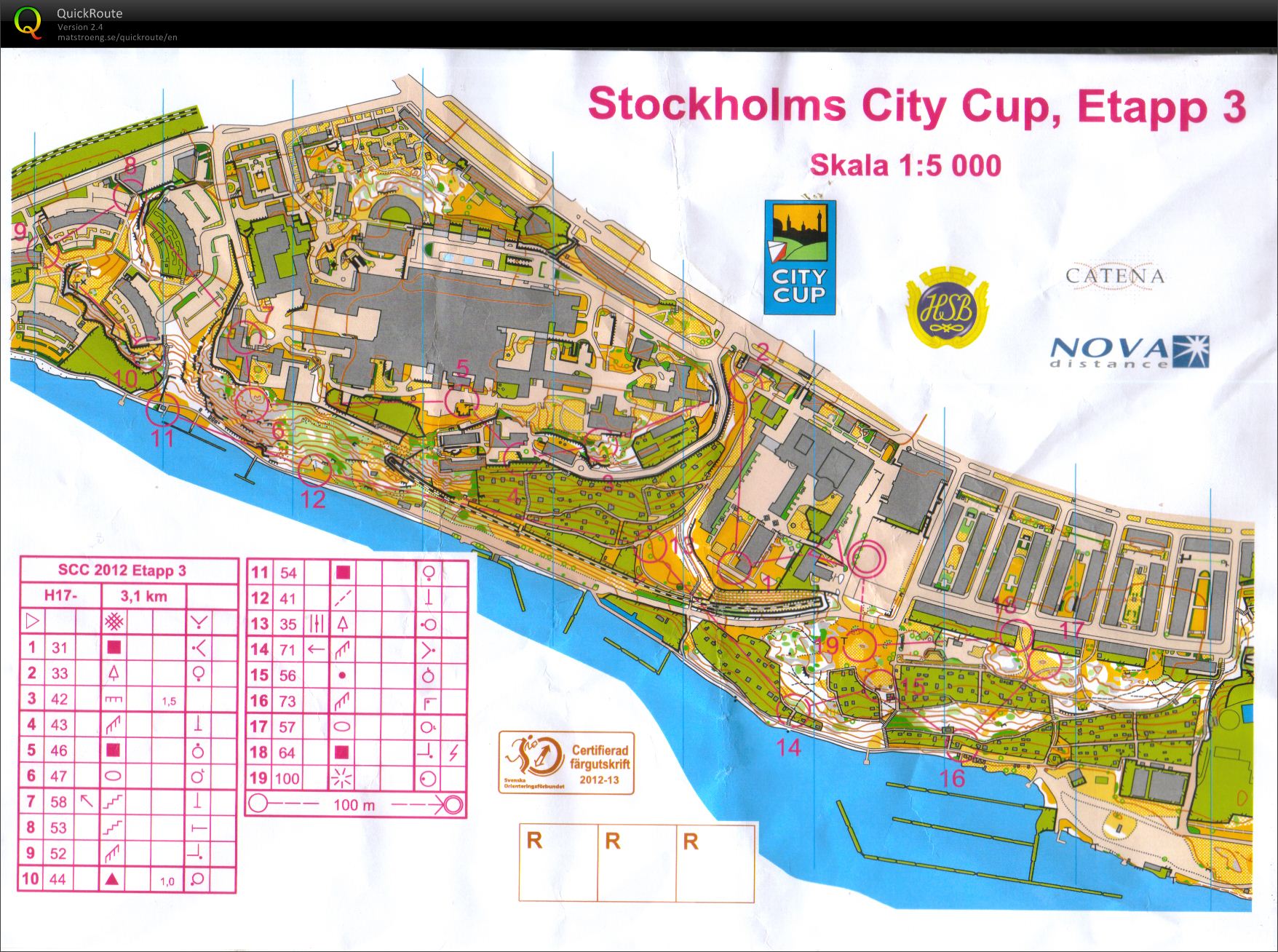 Stockholm City Cup, etapp 3 (13-06-2012)