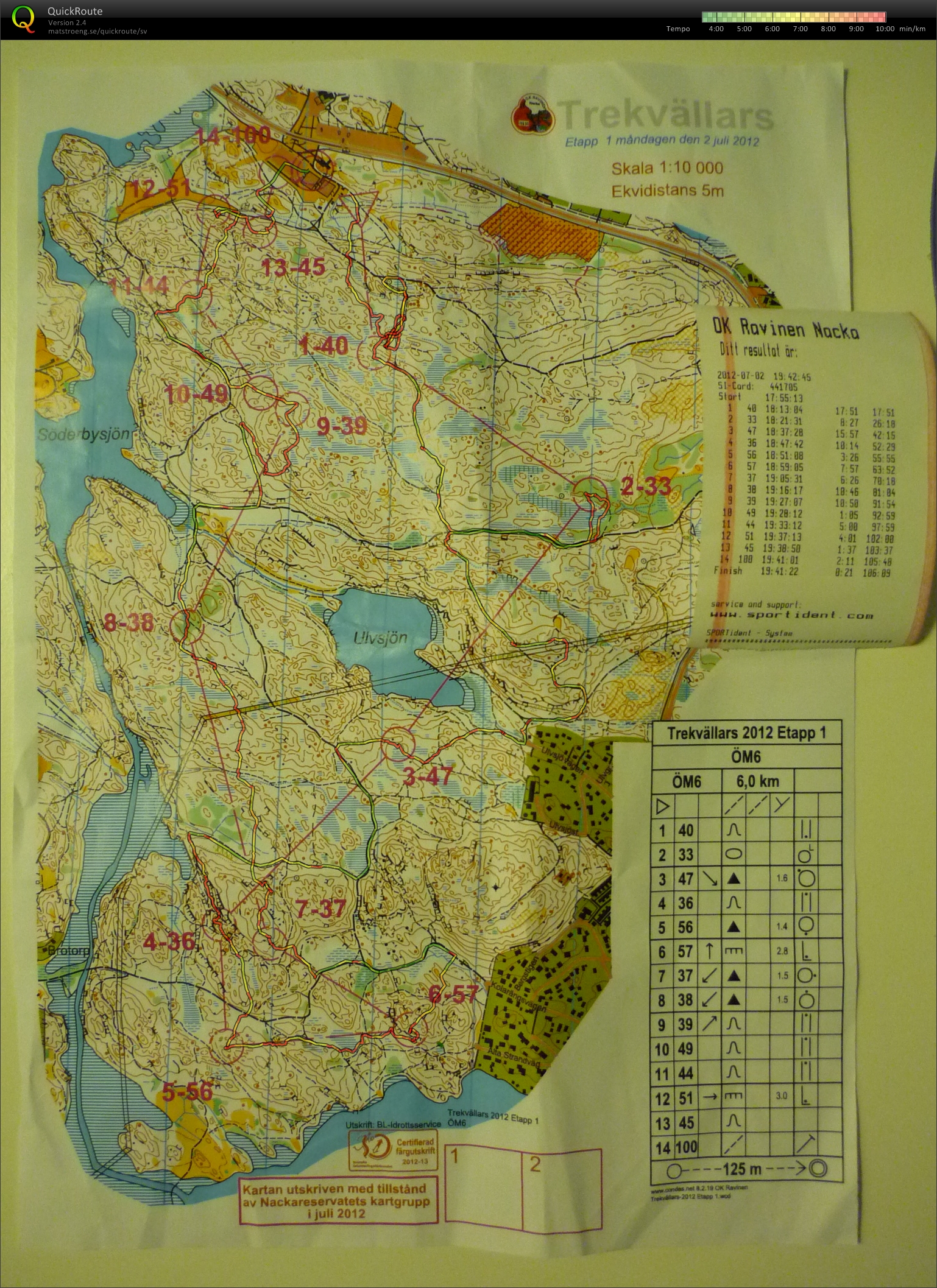 Trekvällars Etapp 1 (2012-07-02)