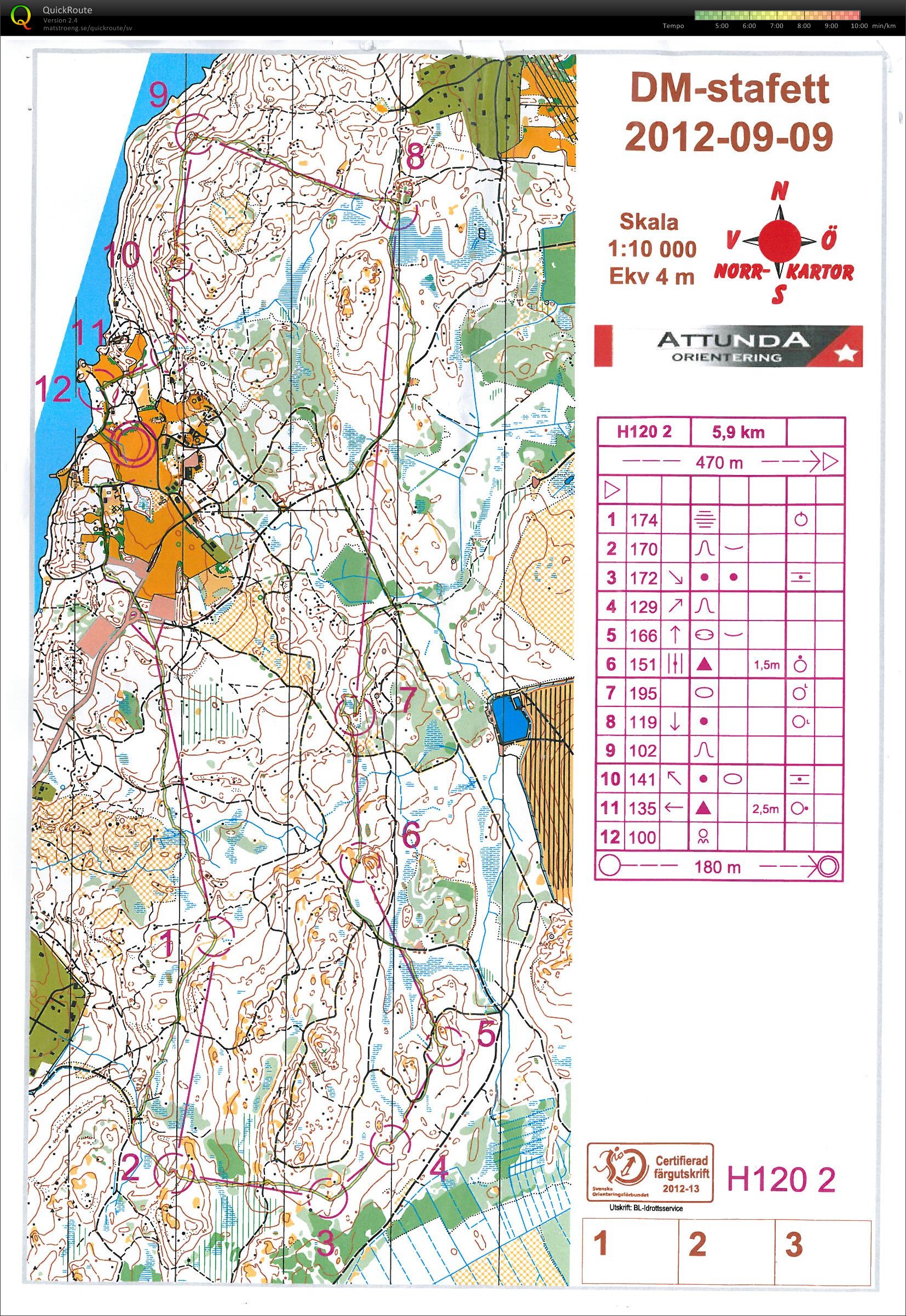 Stafett DM - H120 - Str 2 (2012-09-09)