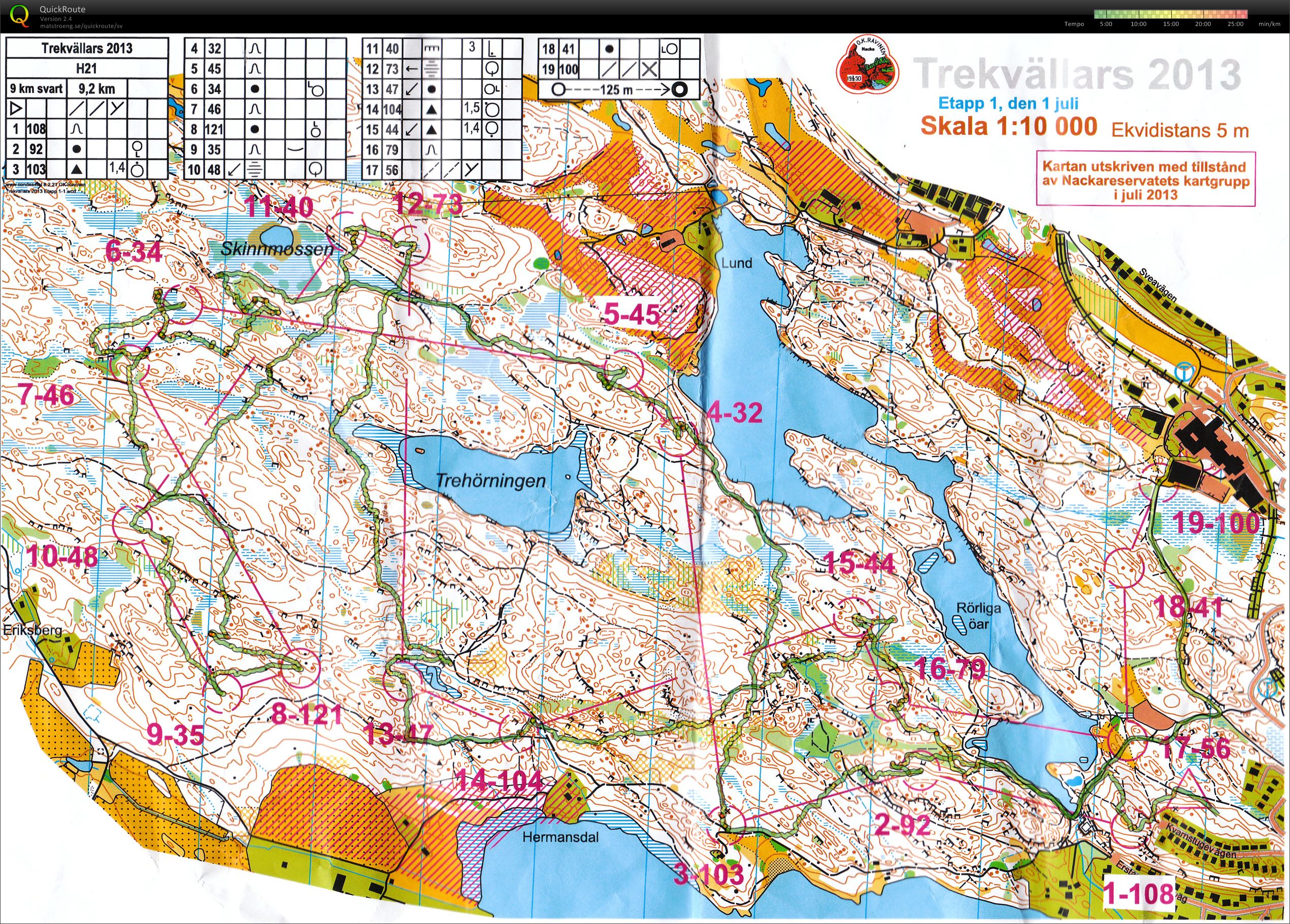Trekvällars 2013 E1/lång (H21) (2013-07-01)