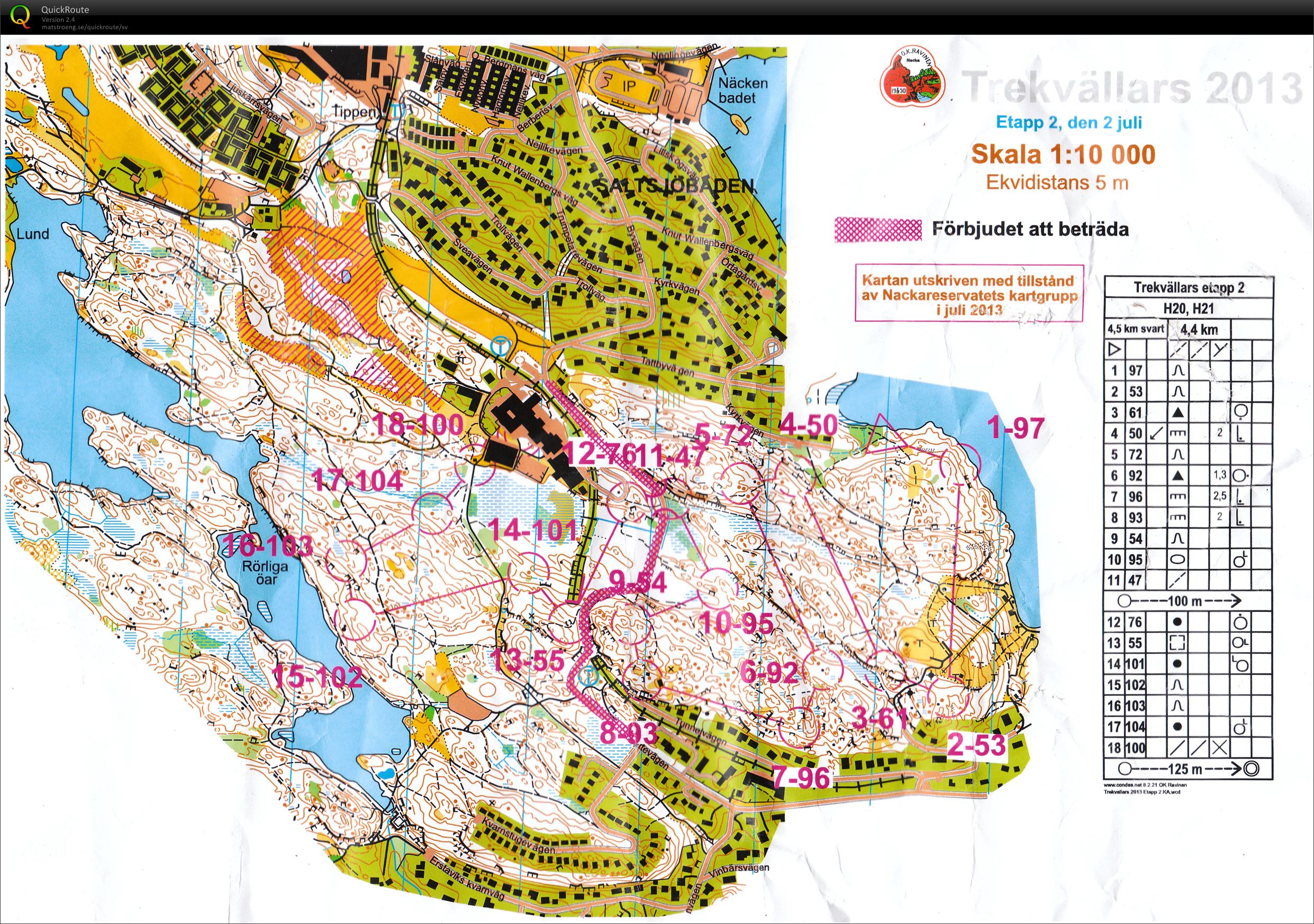 Trekvällars 2013 E2/medel (H21) (2013-07-02)