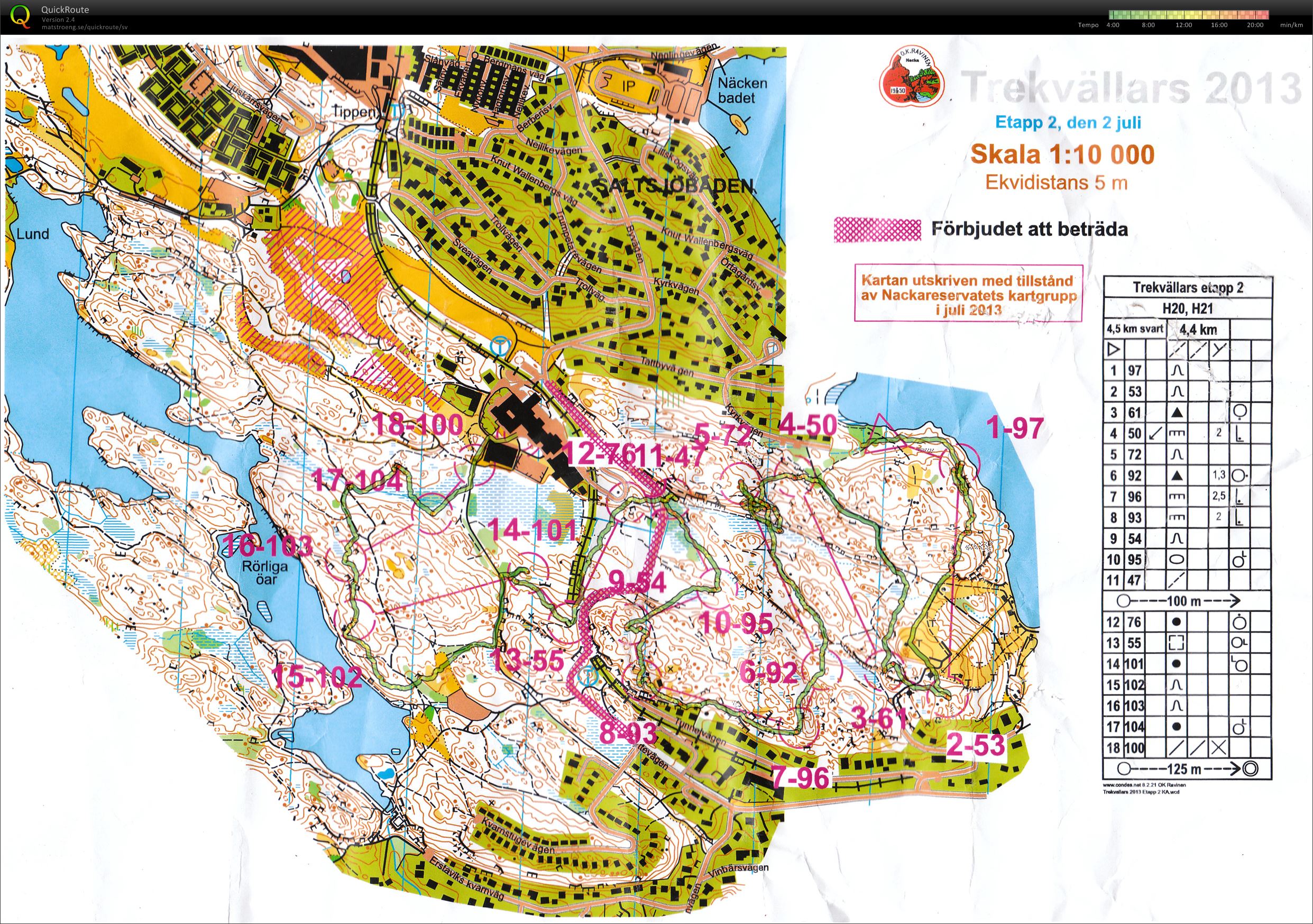 Trekvällars 2013 E2/medel (H21) (2013-07-02)