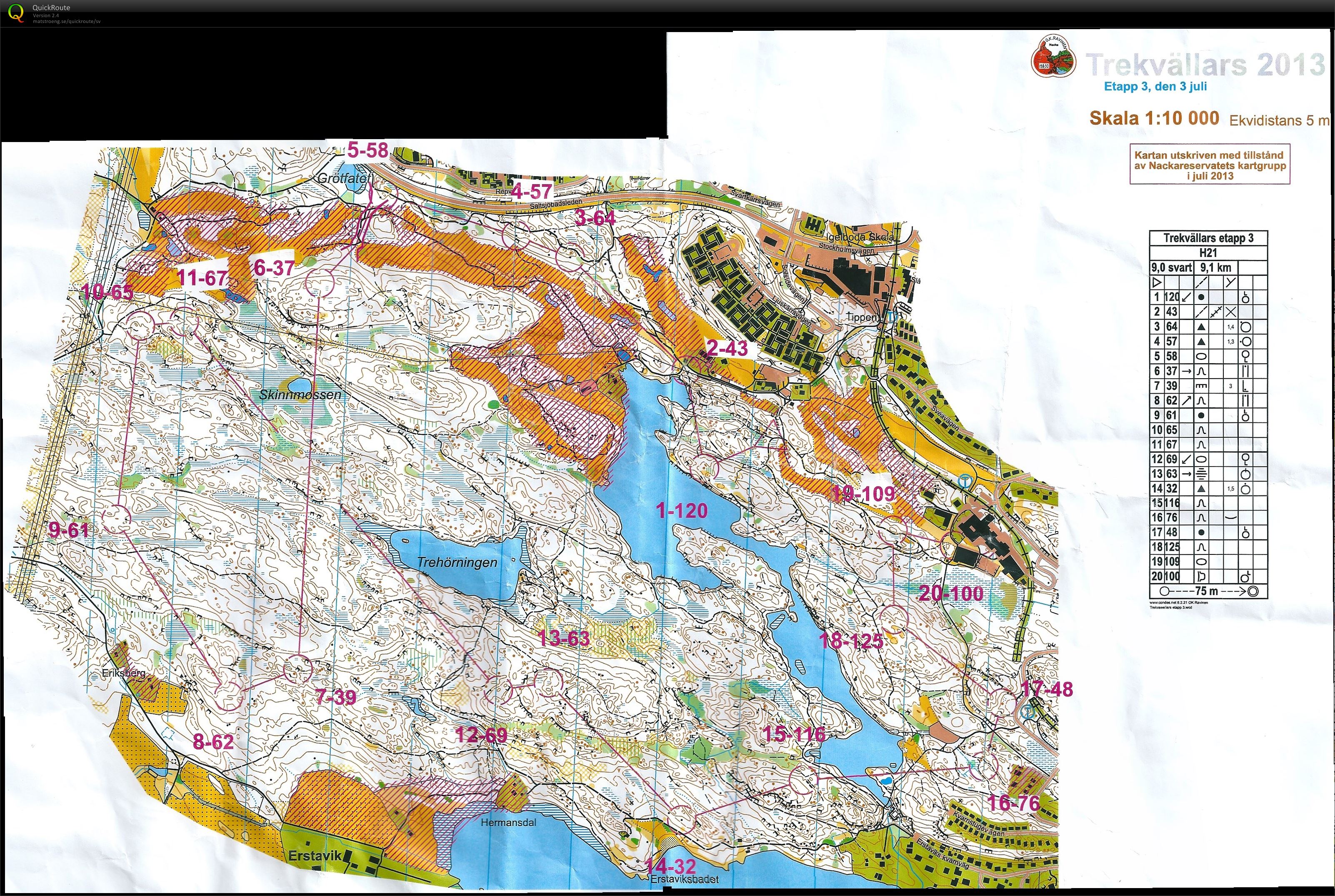Trekvällars 2013 E3/lång (H21) (2013-07-03)