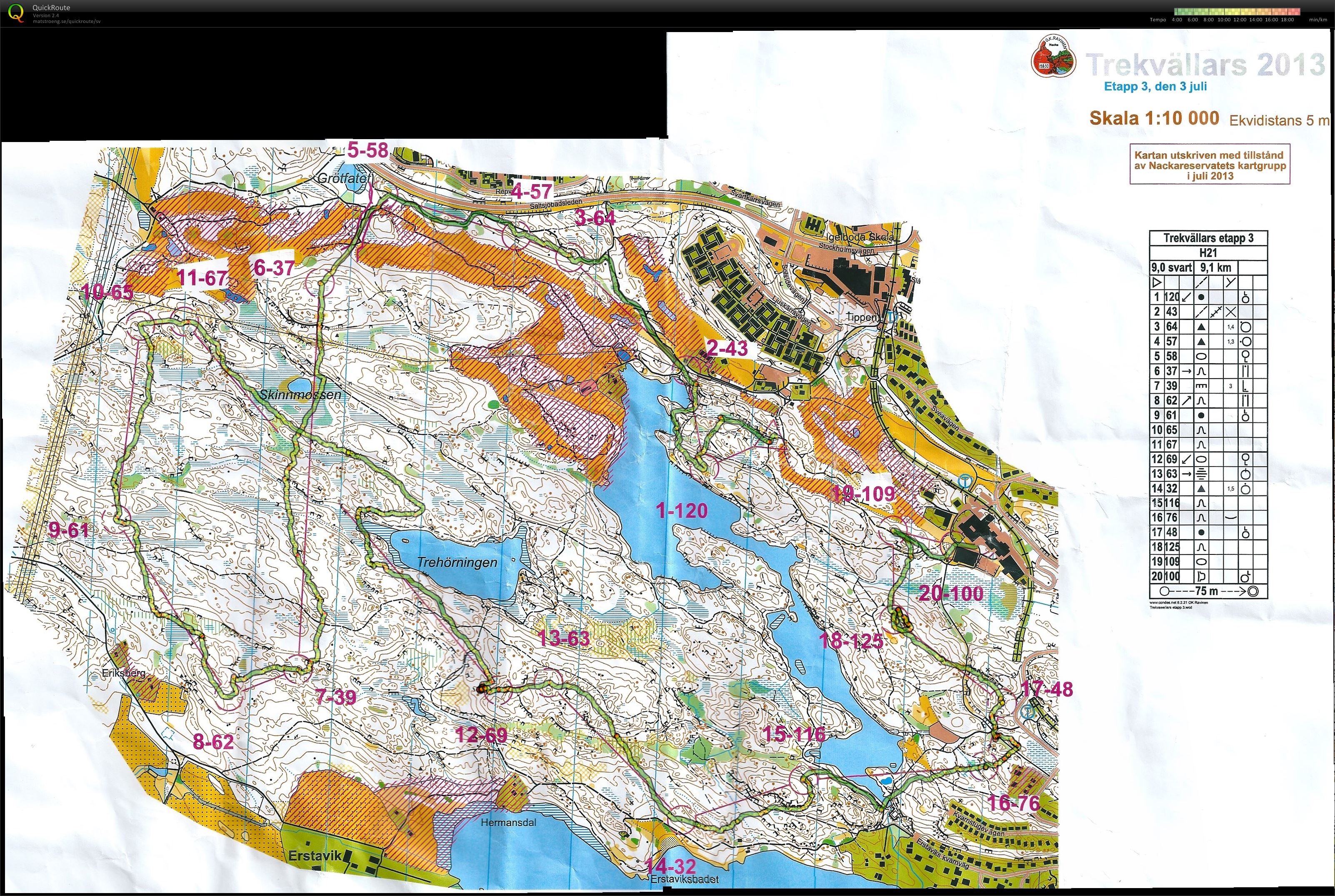 Trekvällars 2013 E3/lång (H21) (2013-07-03)