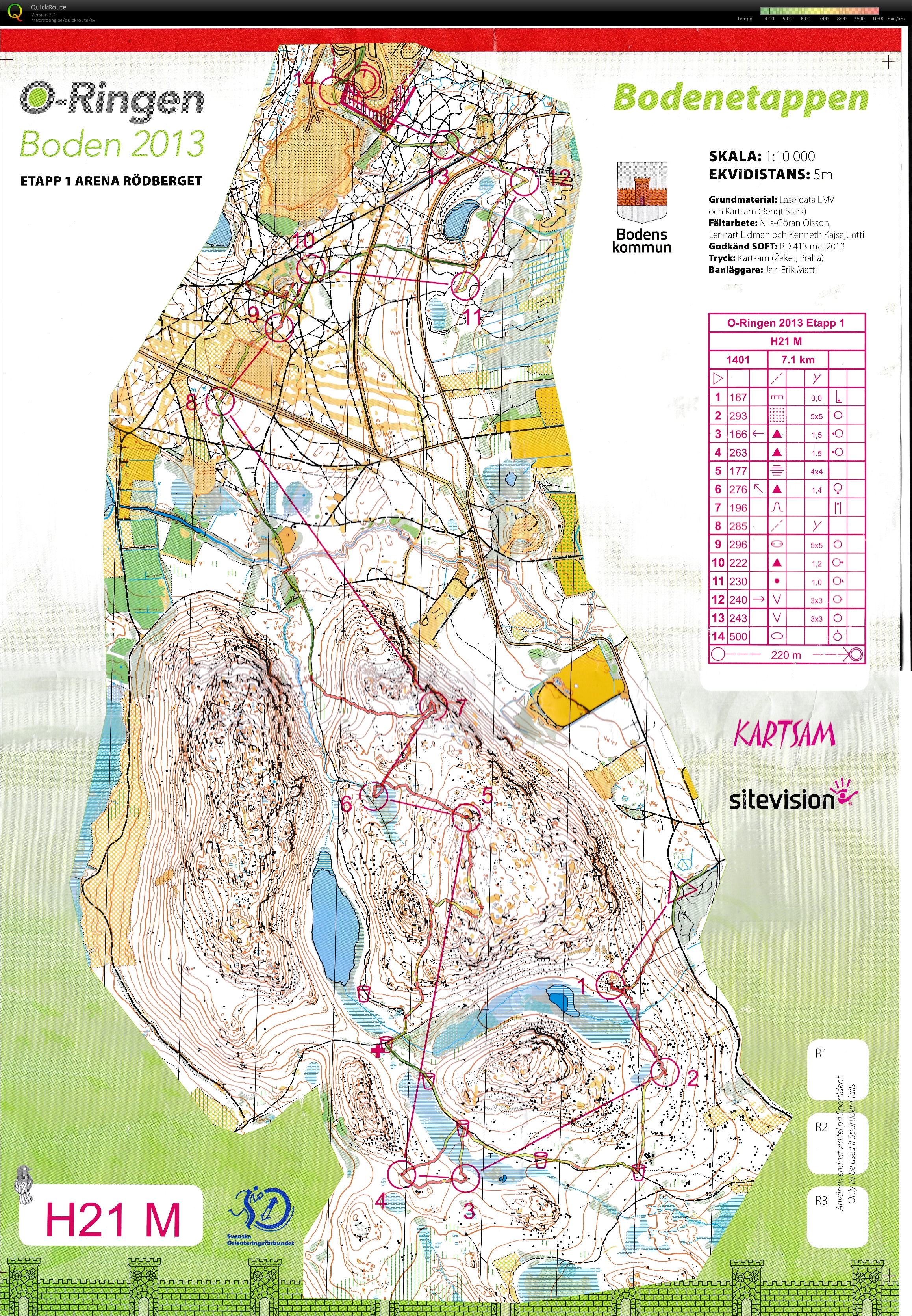 O-ringen etapp 1 (2013-07-21)