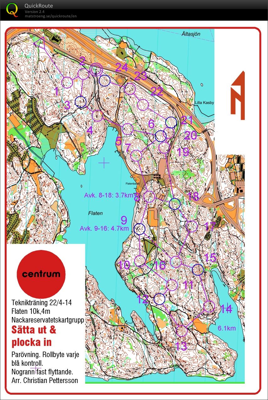 Ett sorgligt pass: Teknikträning Flaten (2014-04-22)