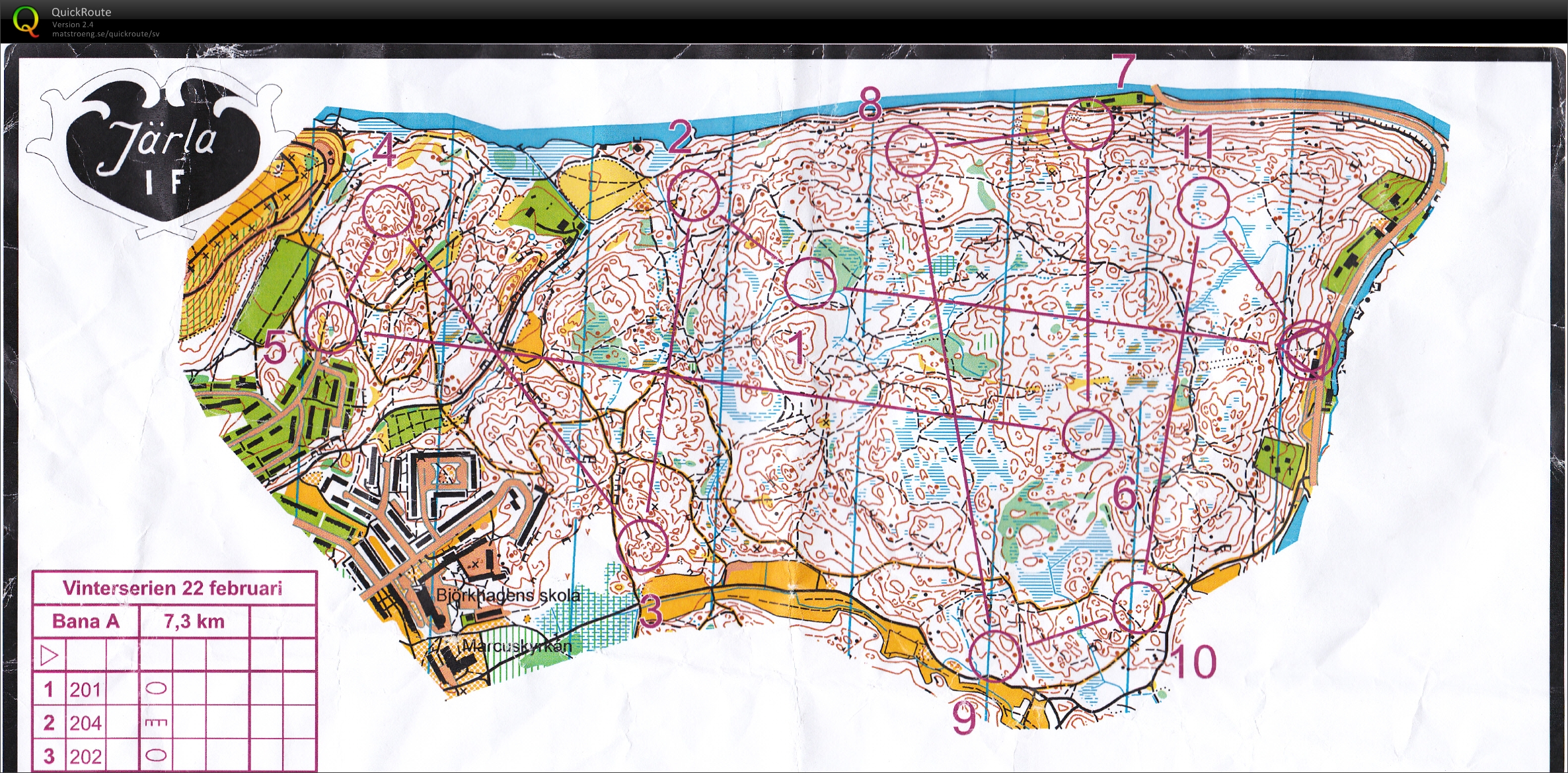 Vinterserien Järlagården (bana A) (2015-02-22)
