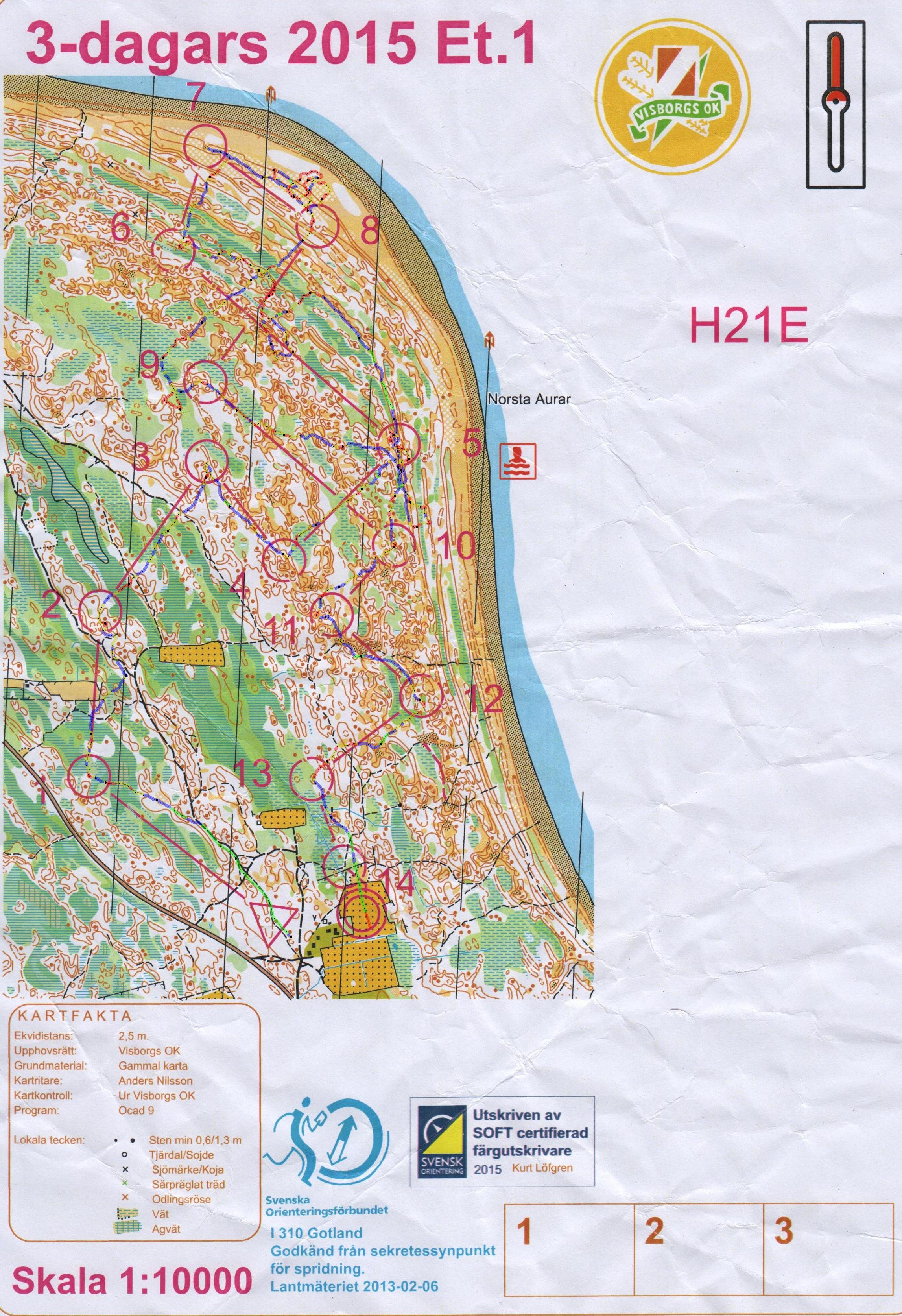 Gotland 3-dagars etapp 1 (2015-07-07)