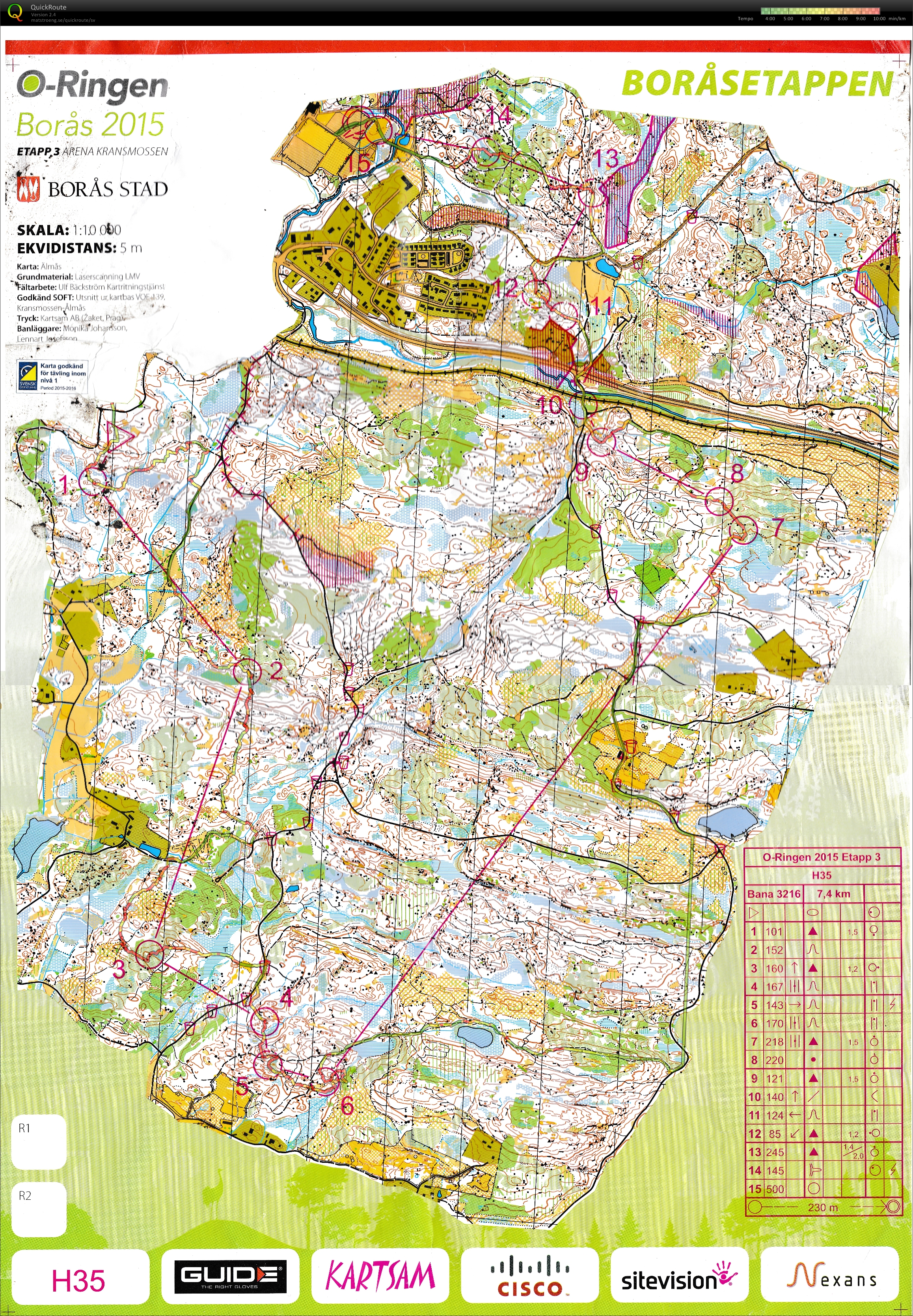 O-ringen Borås etapp 3 (22-07-2015)