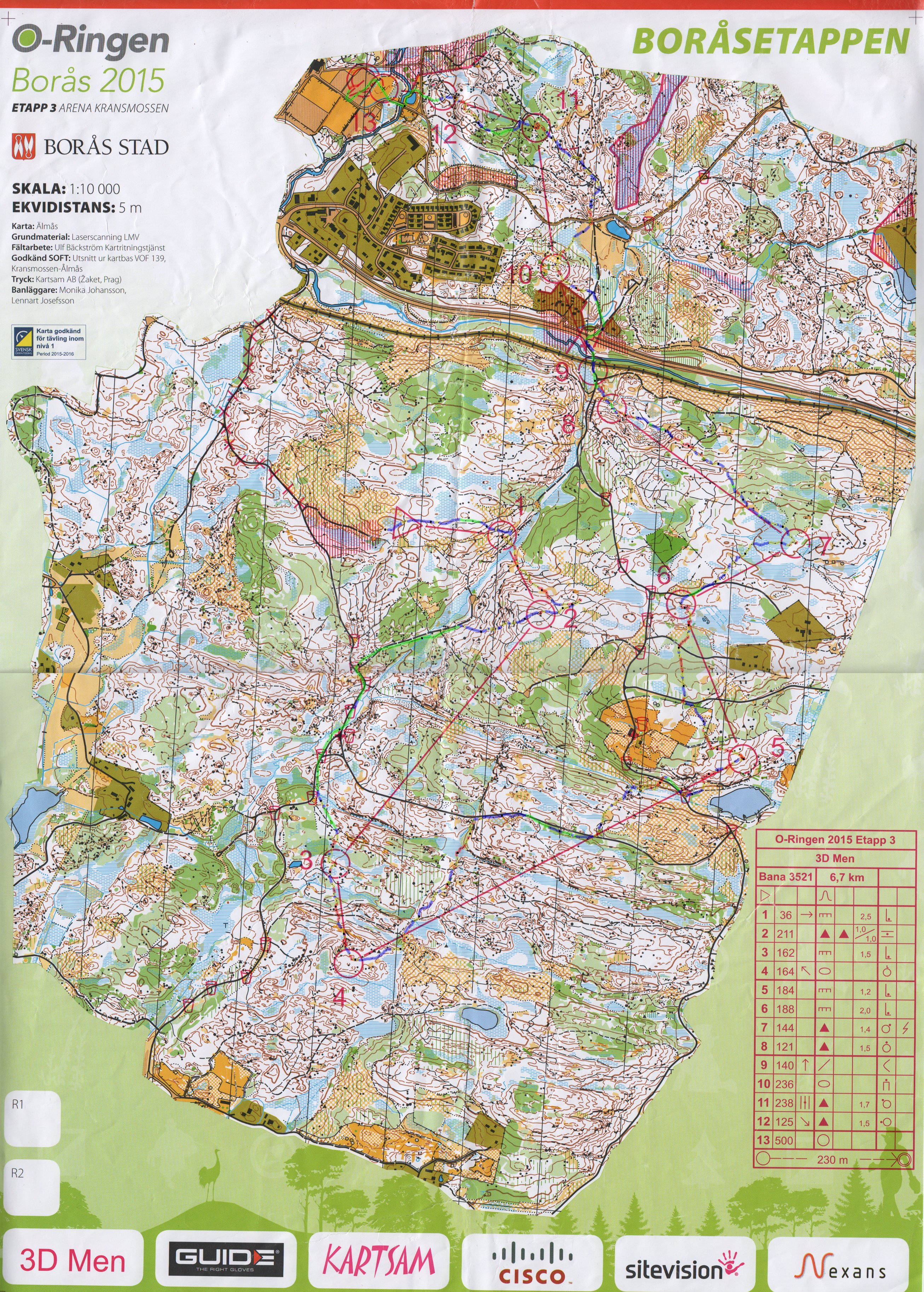 O-Ringen Borås etapp 3 (3-days men etapp 1) (2015-07-22)