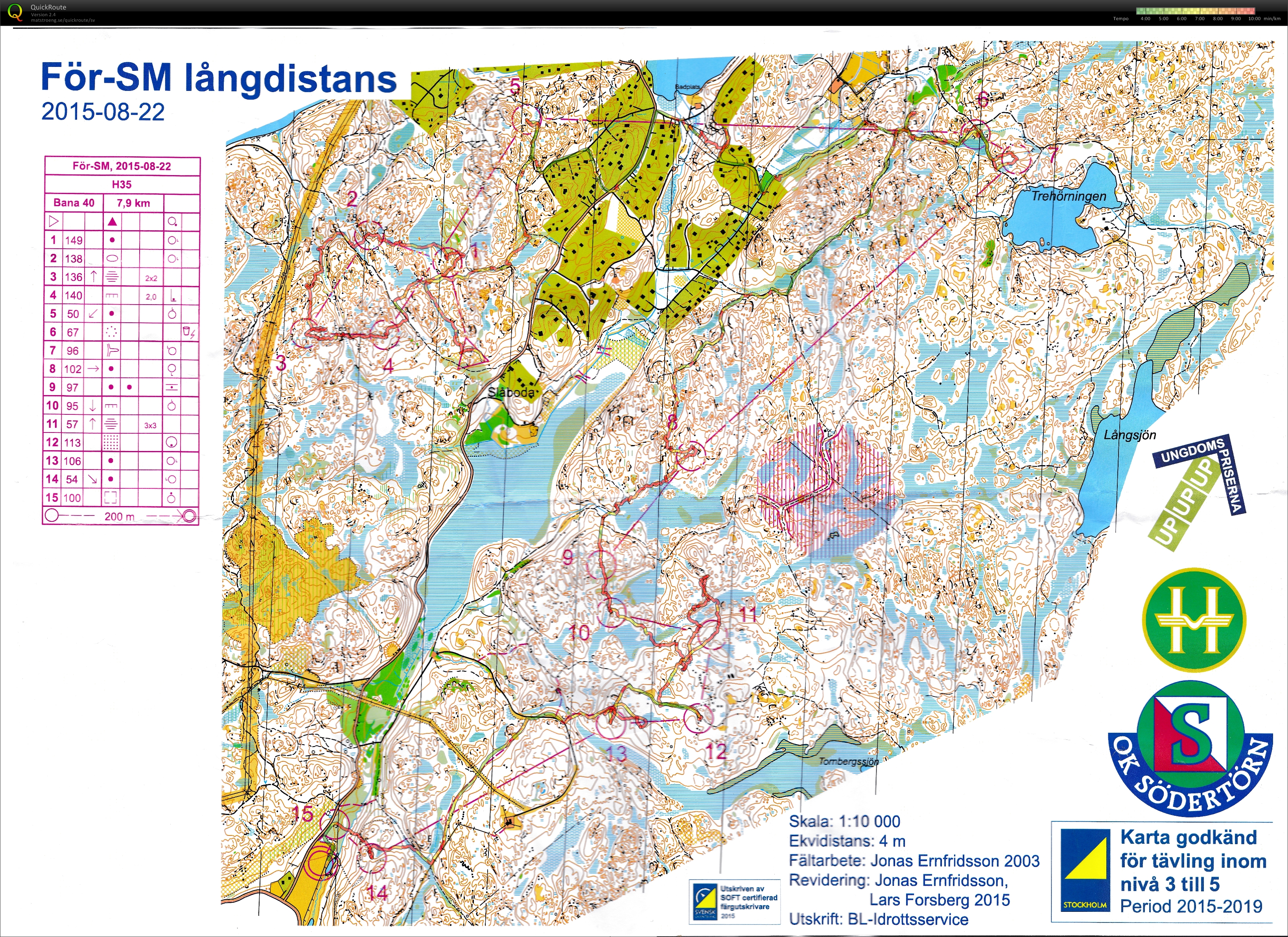 För-SM långdistans (22.08.2015)