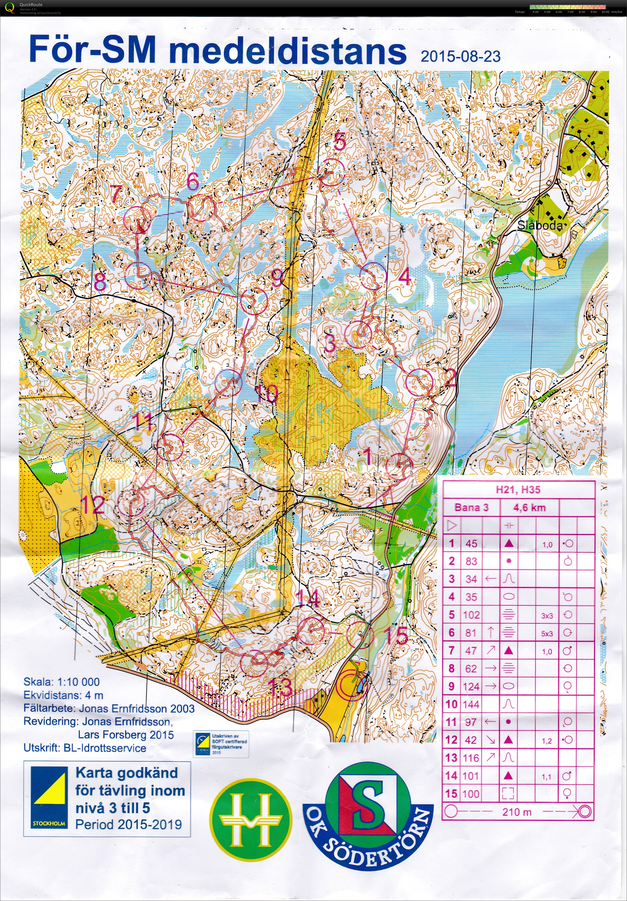 För-SM medeldistans (23.08.2015)