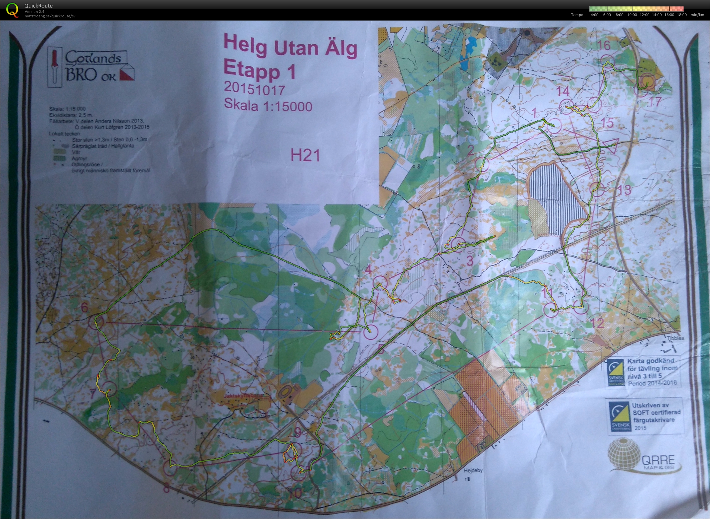 Helg utan älg 2015 E1 (H21) (2015-10-17)