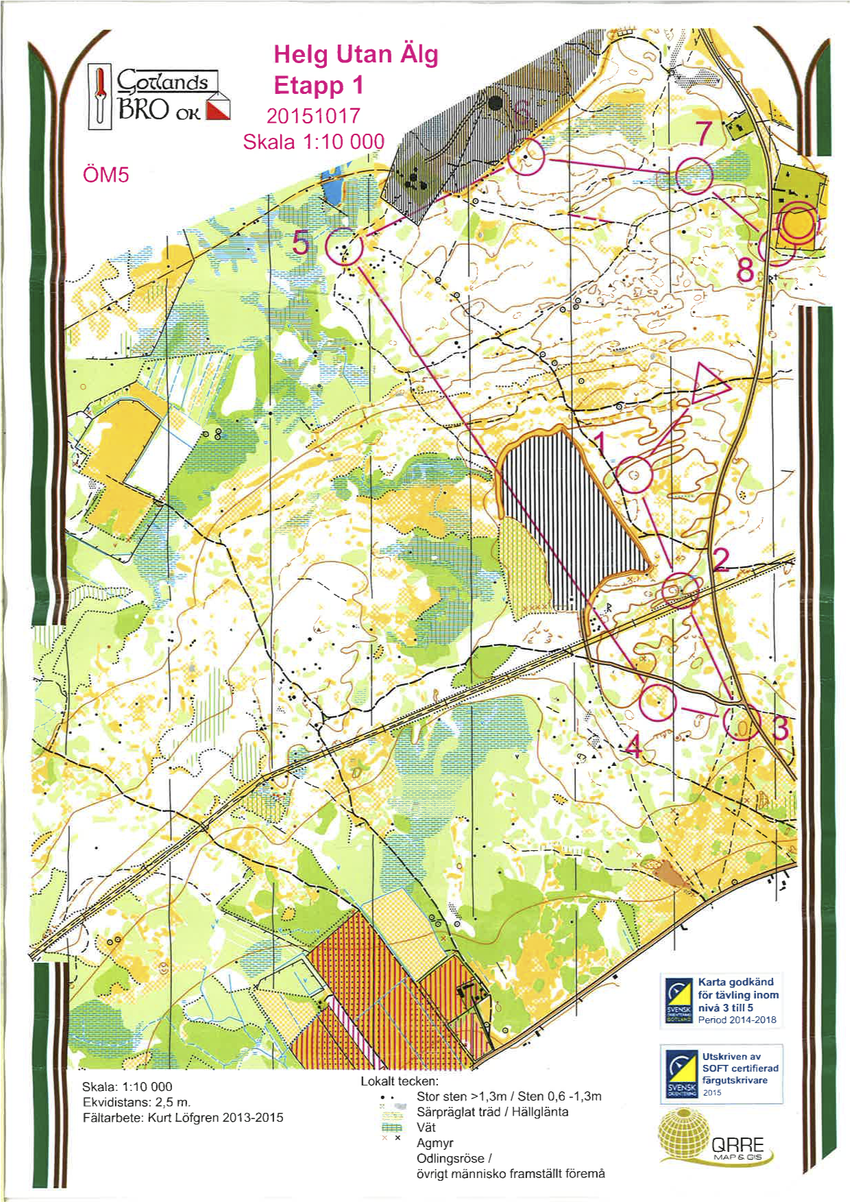 Helg utan älg 2015 E1 ÖM5 (2015-10-17)
