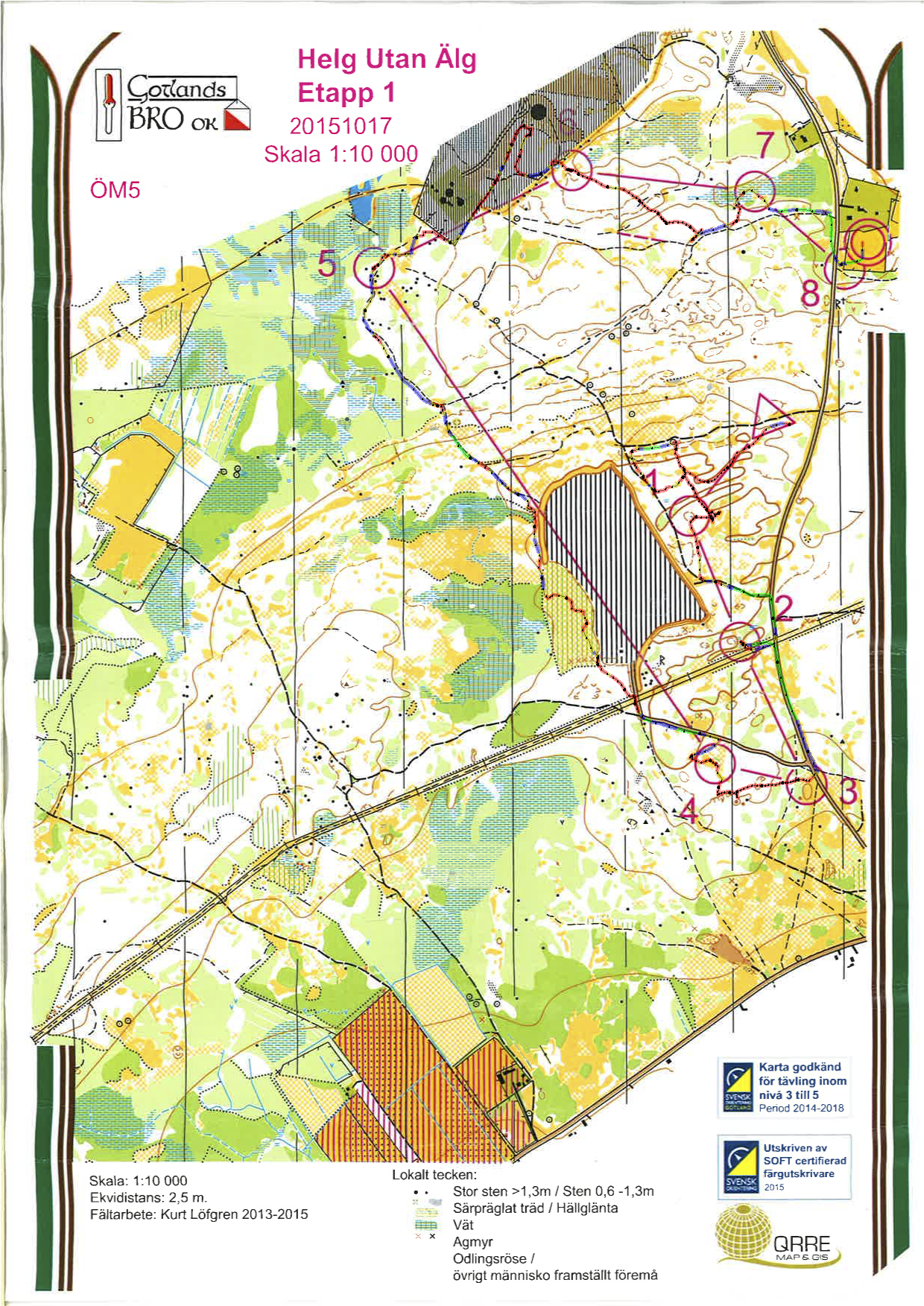Helg utan älg 2015 E1 ÖM5 (2015-10-17)