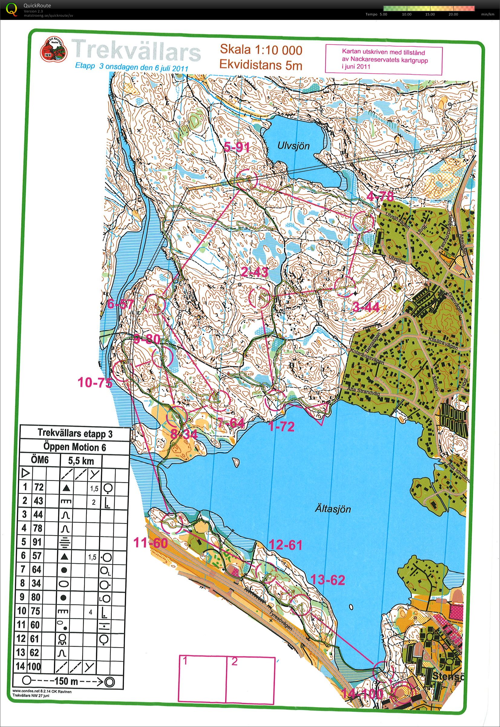 Trekvällars etapp 3 (2011-07-06)