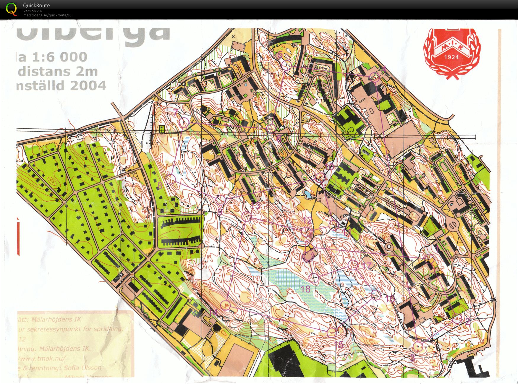 Teknikträning: Medeldistans på sprintkarta (15.05.2012)