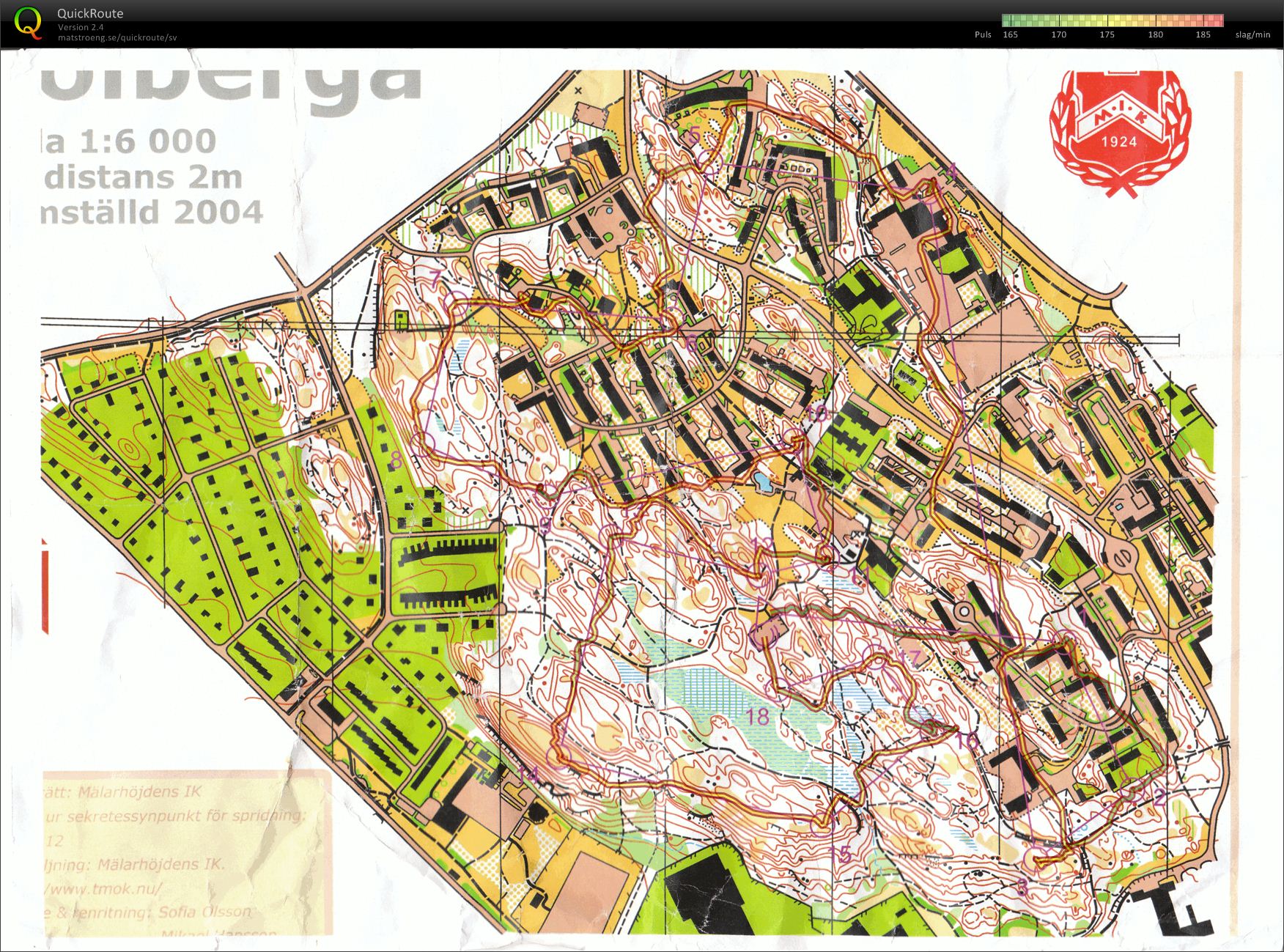 Teknikträning: Medeldistans på sprintkarta (15.05.2012)