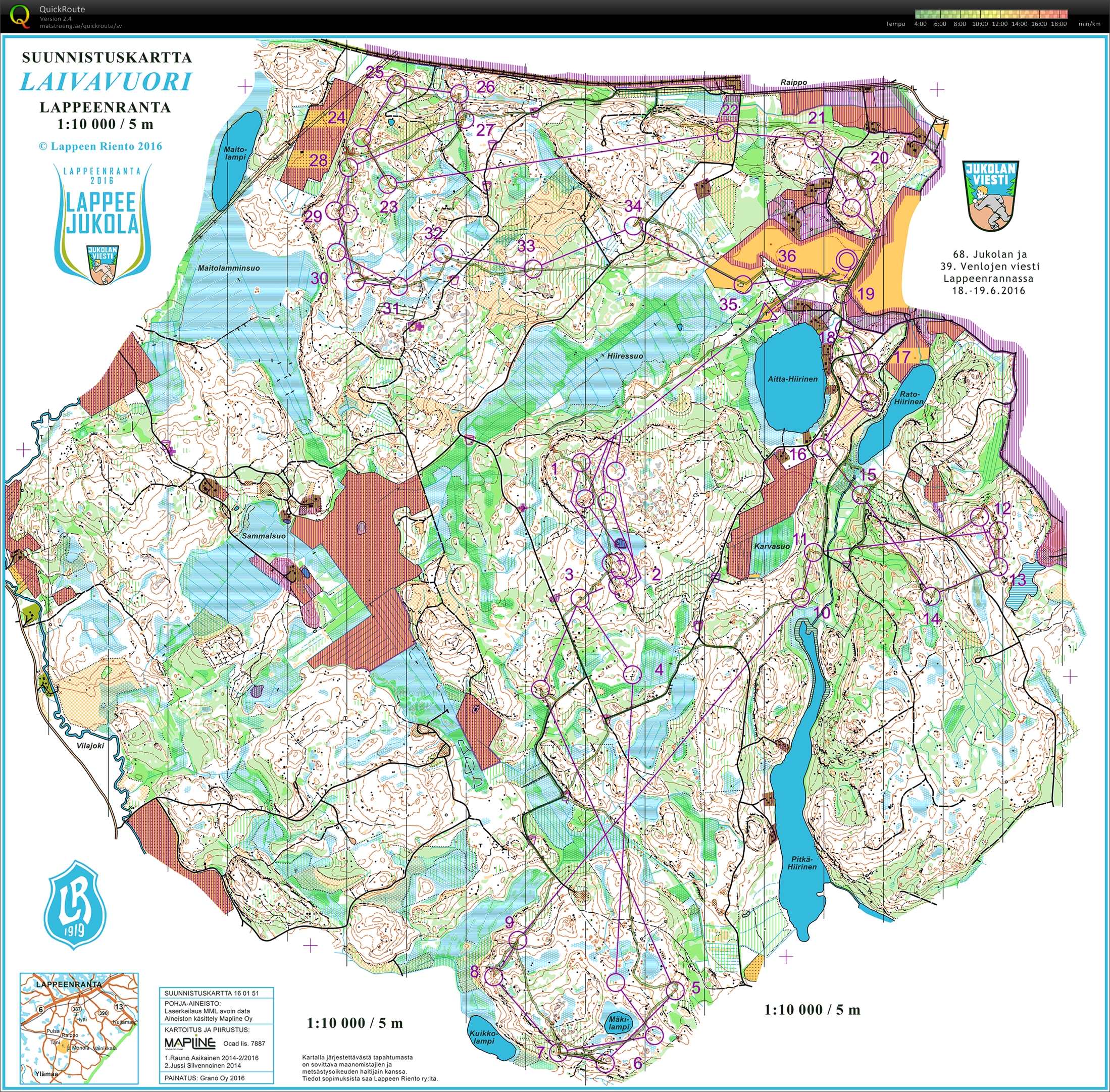 Jukola 2016 (2016-06-19)