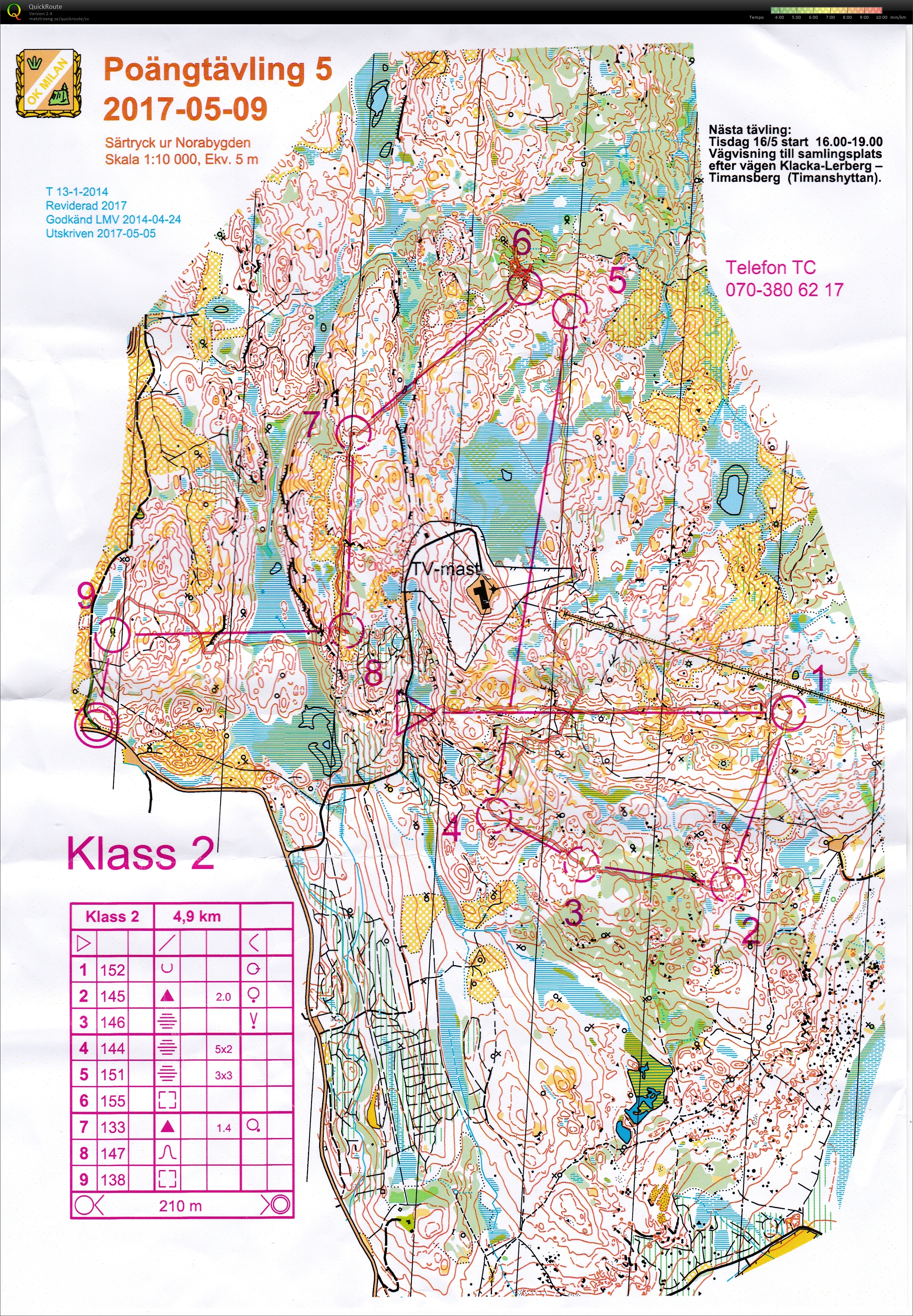 Poängtävling 5 (2017-05-09)