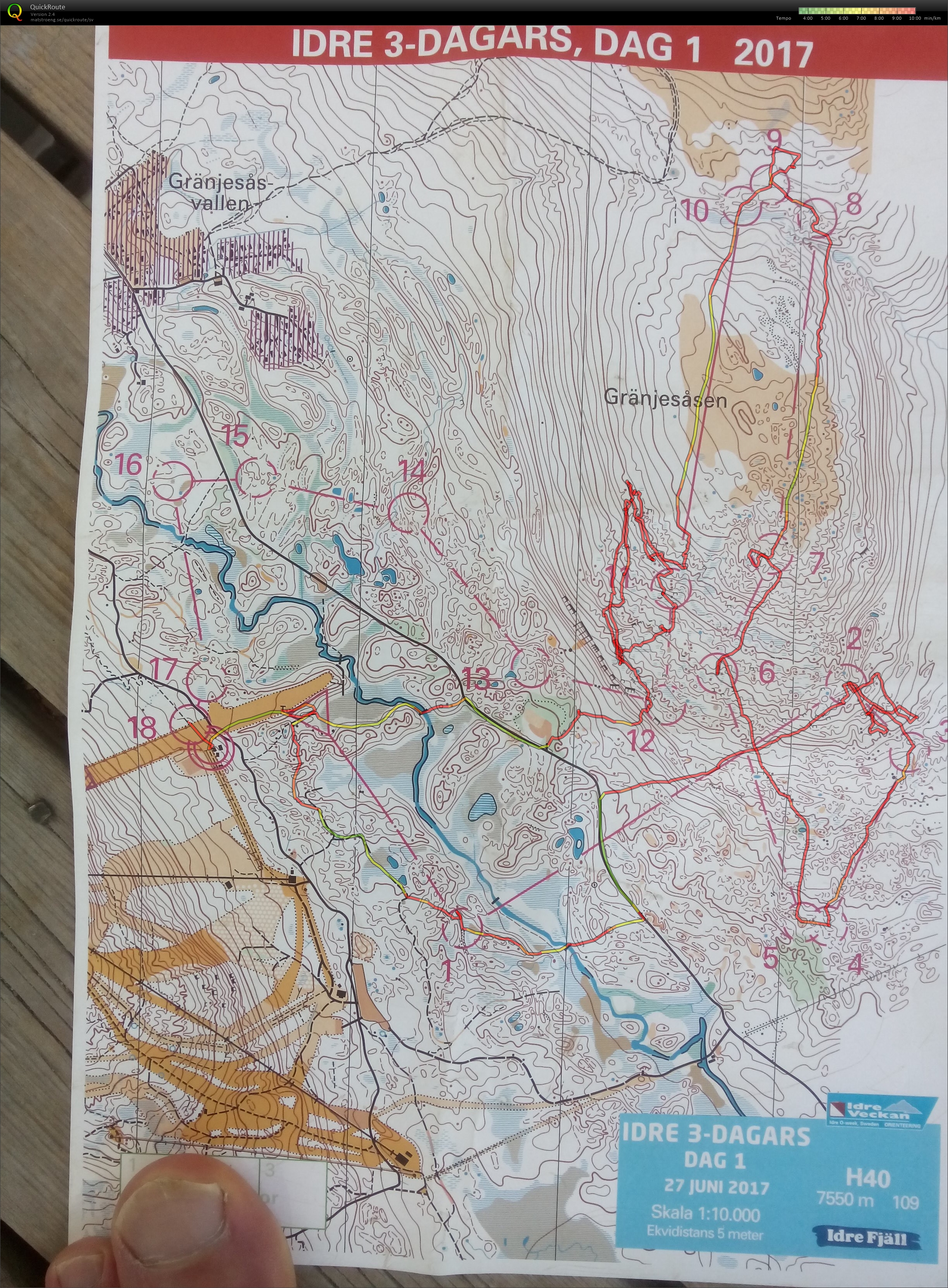 Idre 3-dagars etapp 1 (2017-06-27)