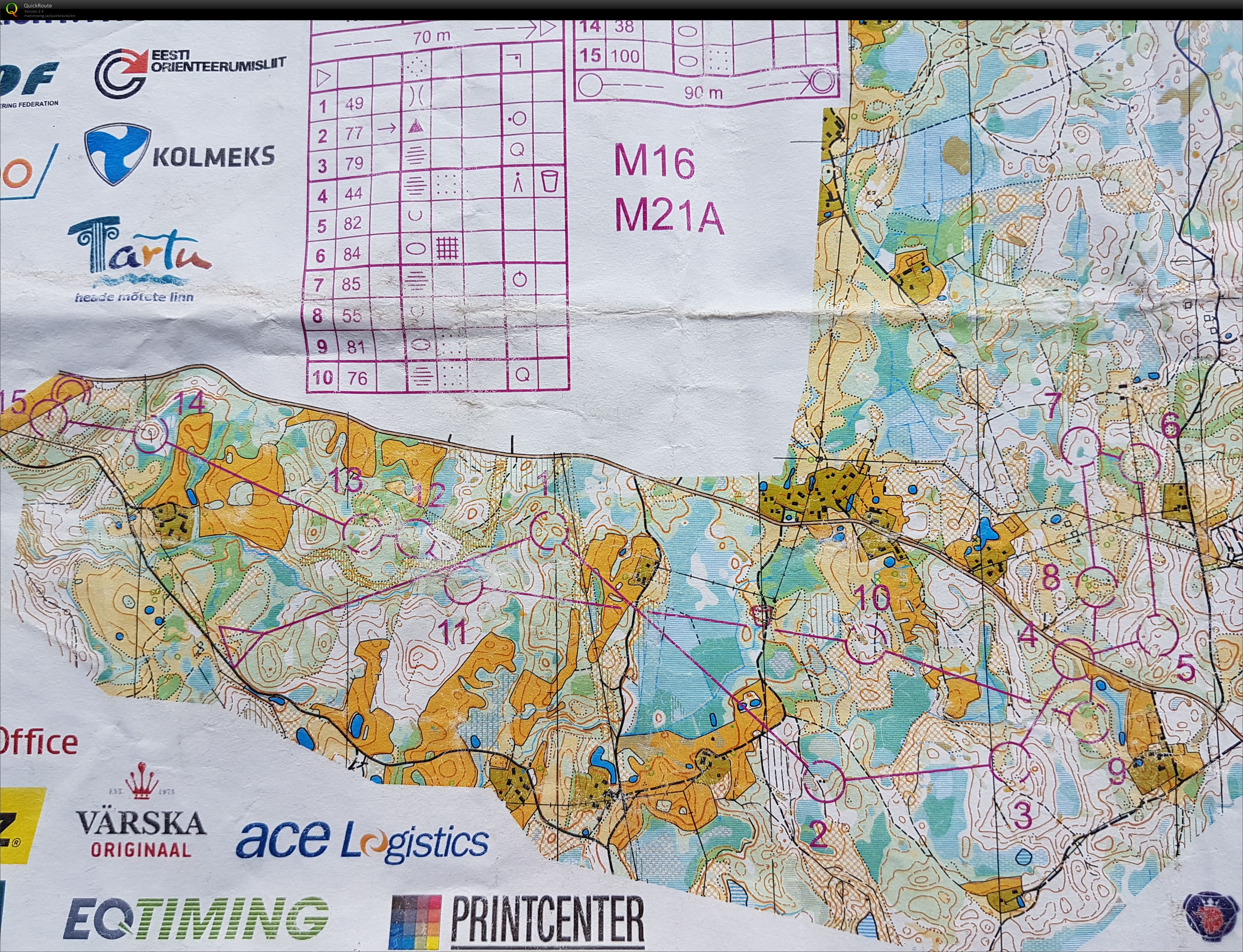 Estonian Orienteering Week day 3 long (04.07.2017)