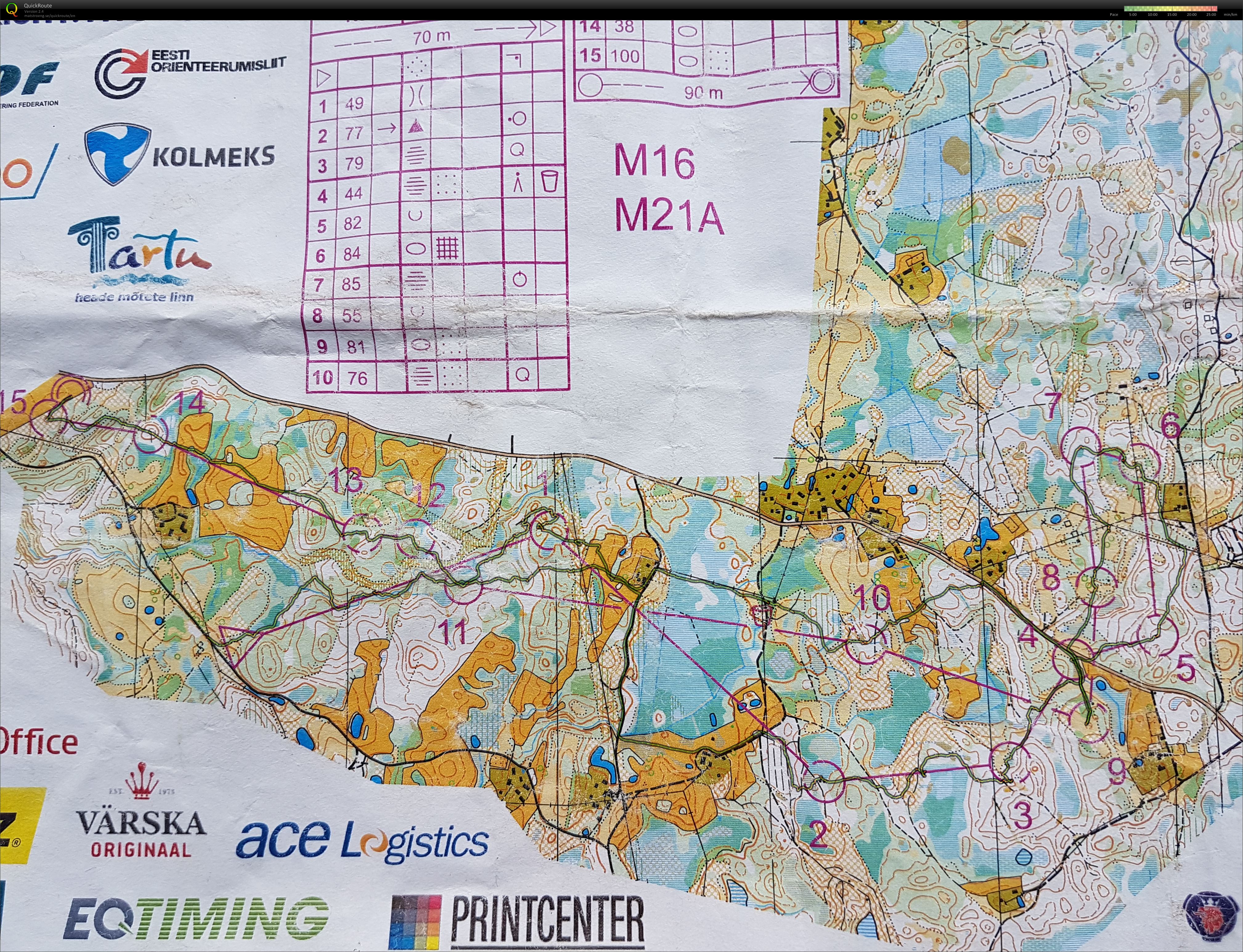Estonian Orienteering Week day 3 long (04.07.2017)