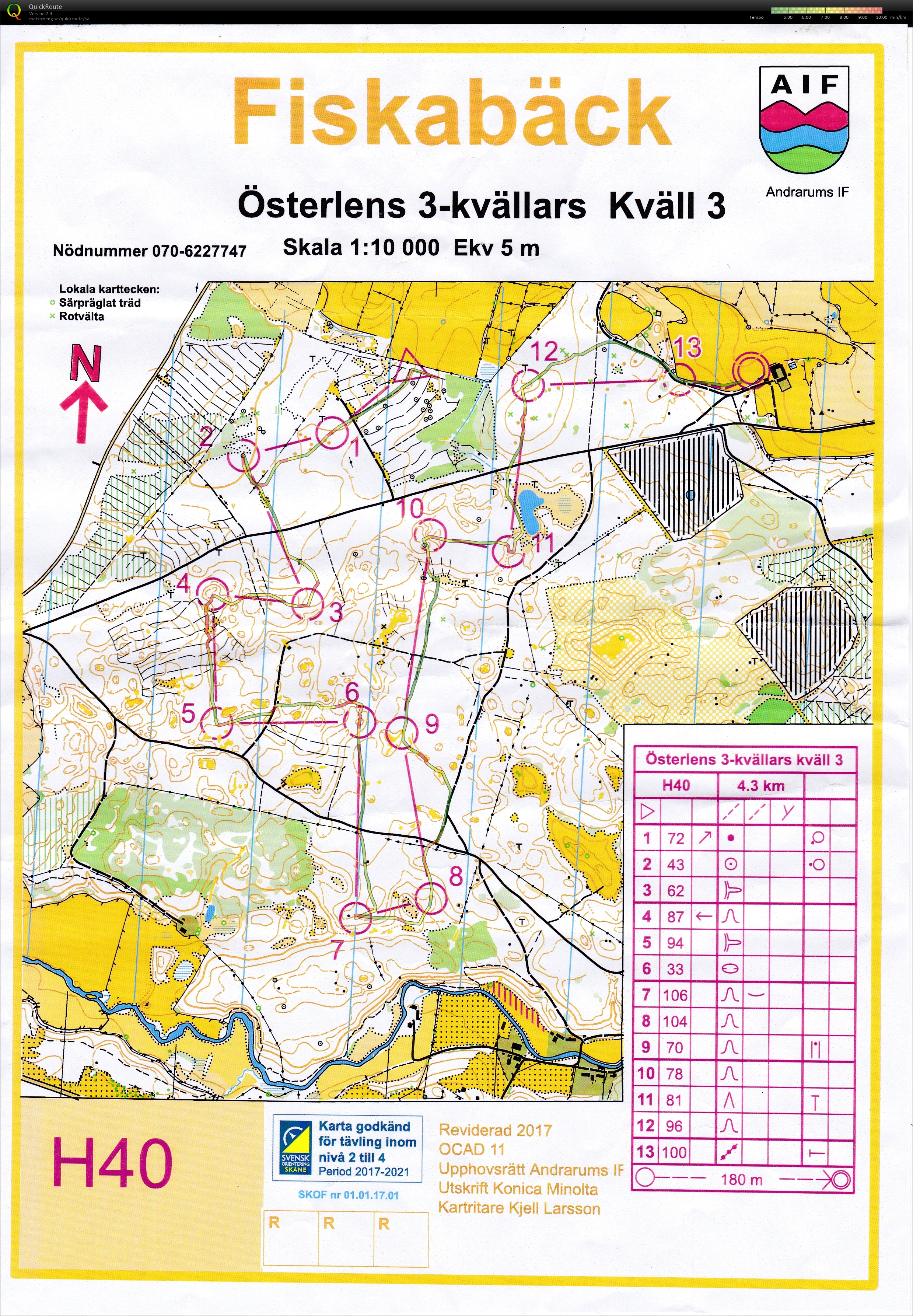 Österlens 3-kvällars, kväll 3 (2017-07-12)
