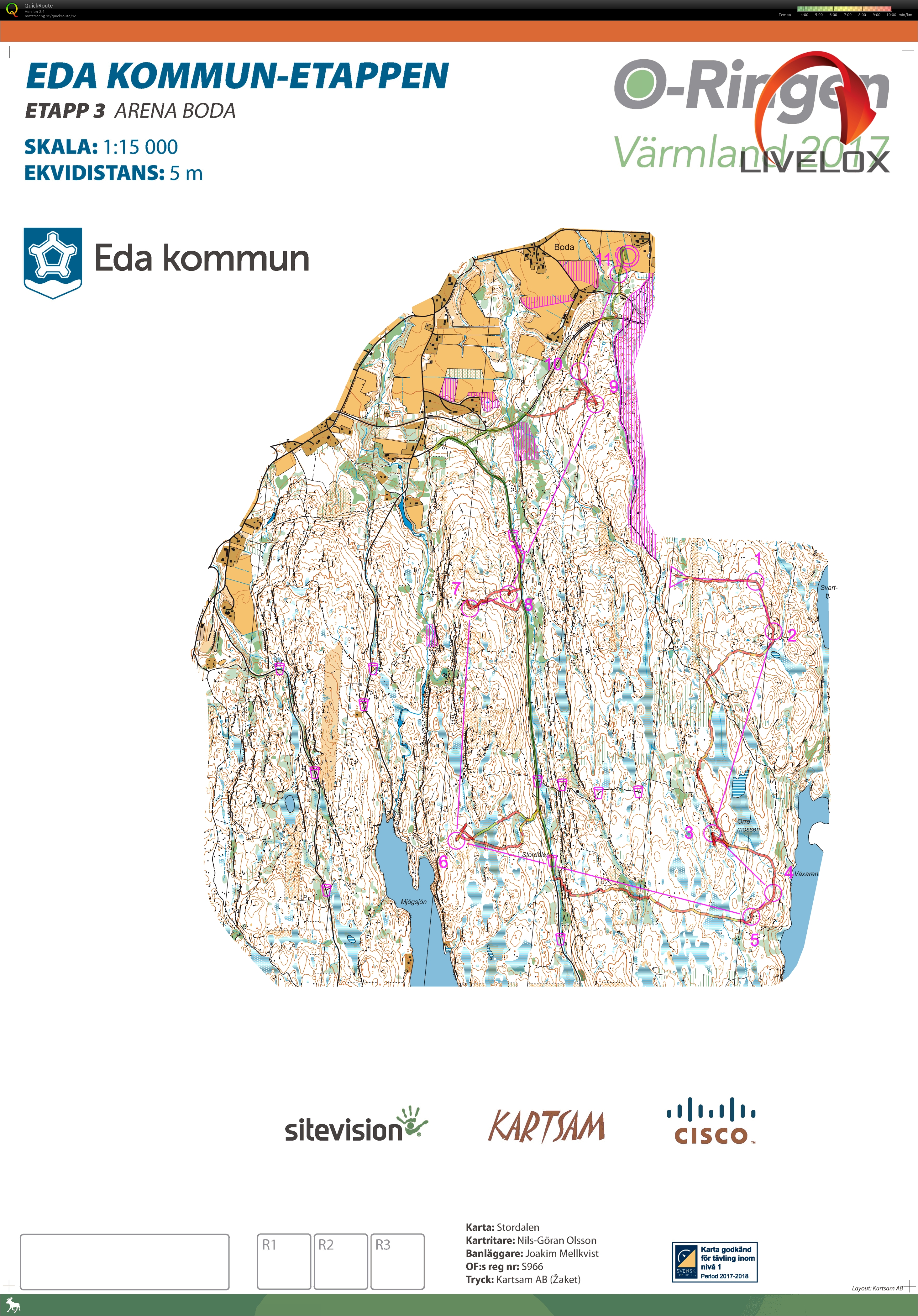 O-ringen Värmland, etapp 3 (2017-07-26)