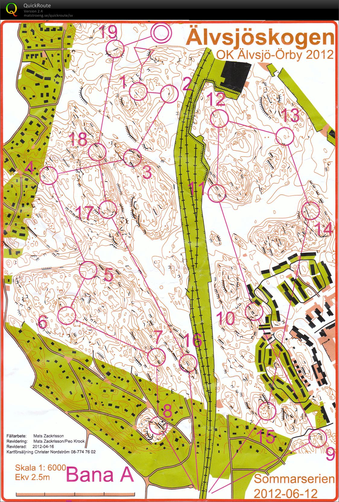 Sommarserien Älvsjö (bana A brun) (2012-06-12)