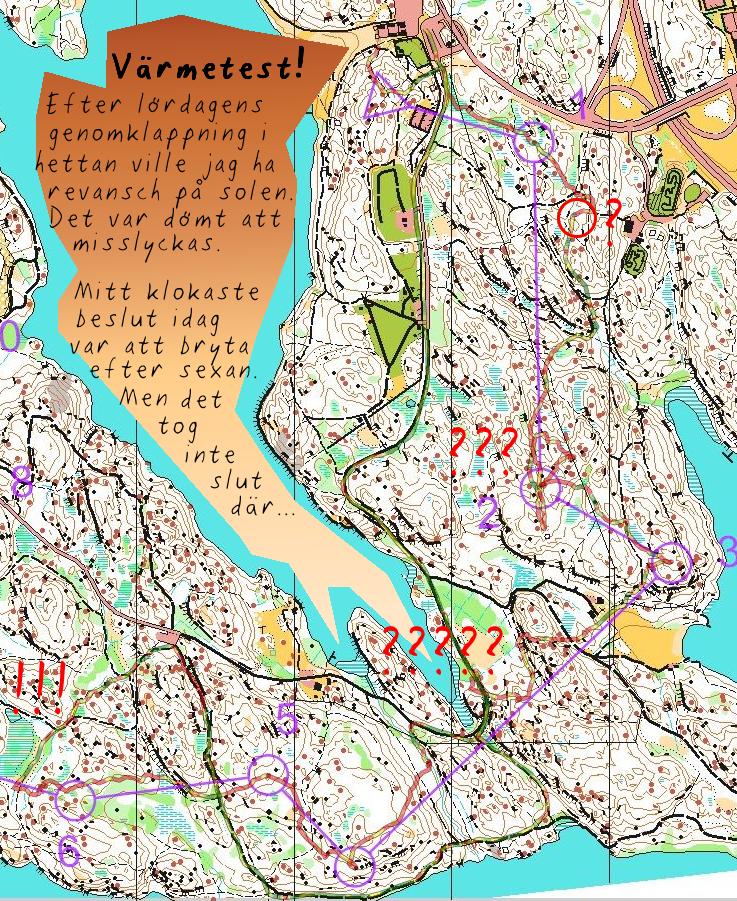 Värmetest runt Flaten (2021-06-22)