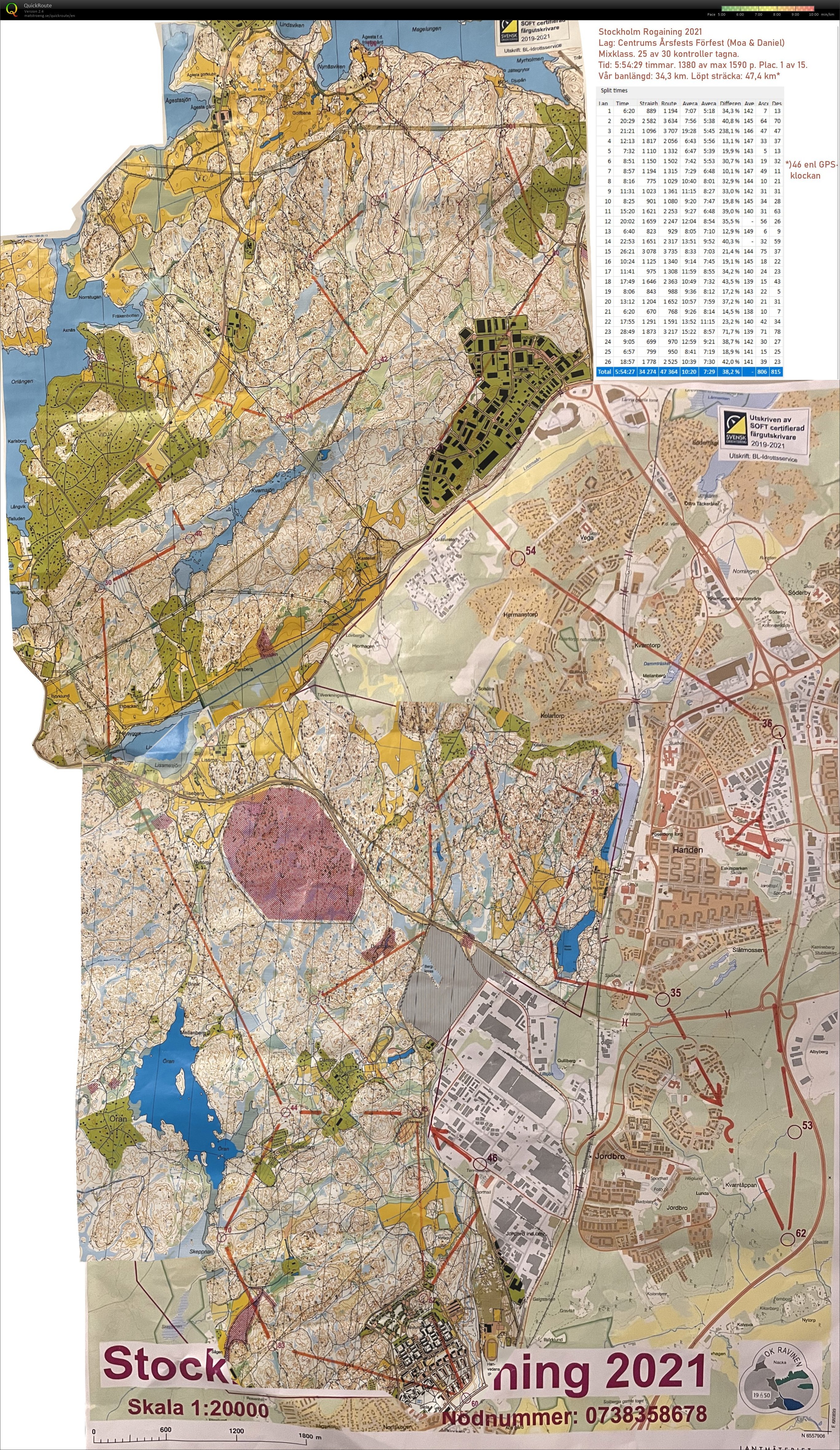 Stockholm Rogaining 2021 (2021-11-27)