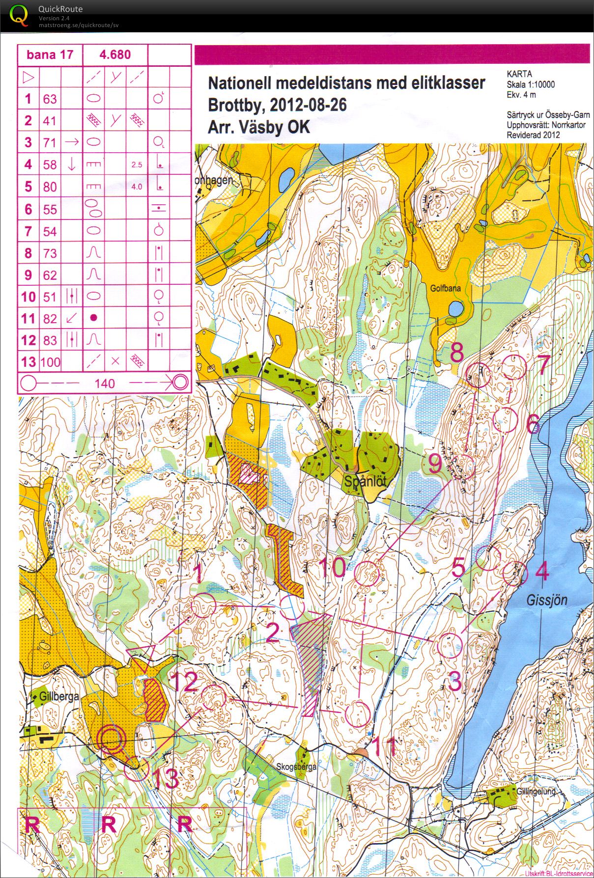 Väsby OK medeldistans (2012-08-26)
