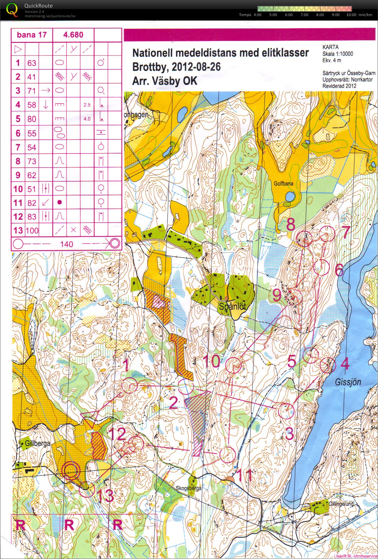 Väsby OK medeldistans (2012-08-26)