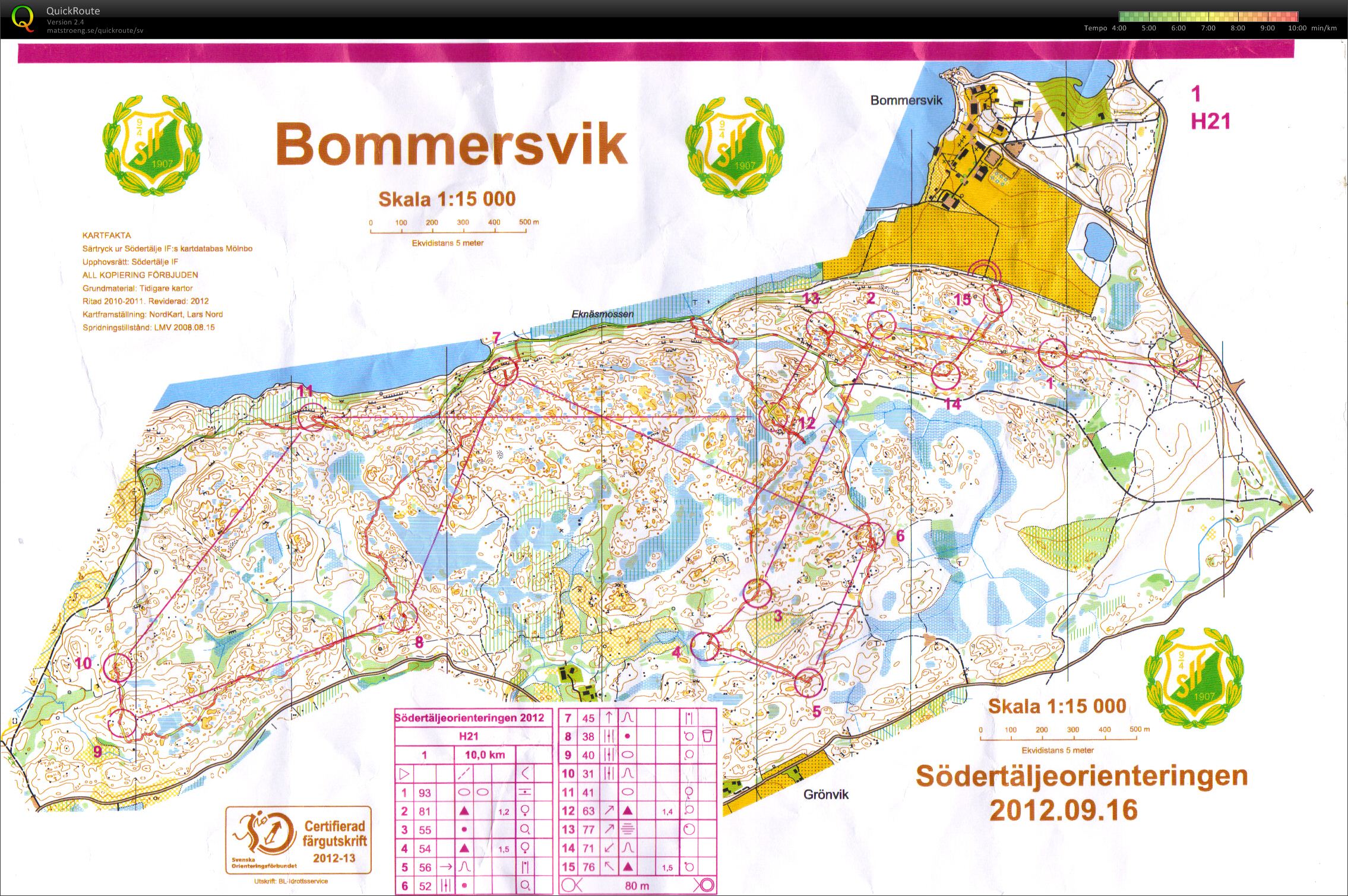 Södertäljeorienteringen (16/09/2012)