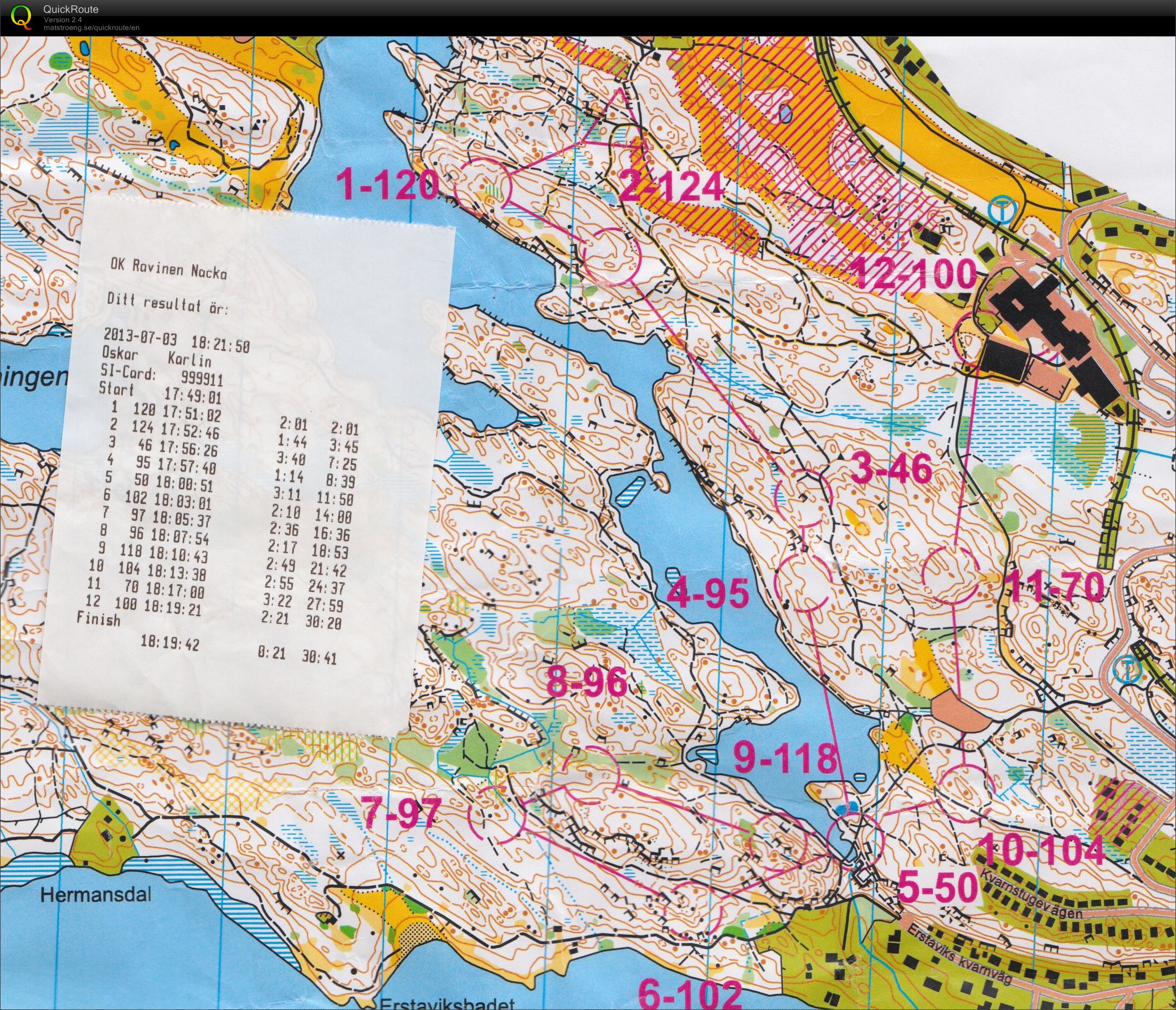 Trekvällars etapp 3 (2013-07-03)