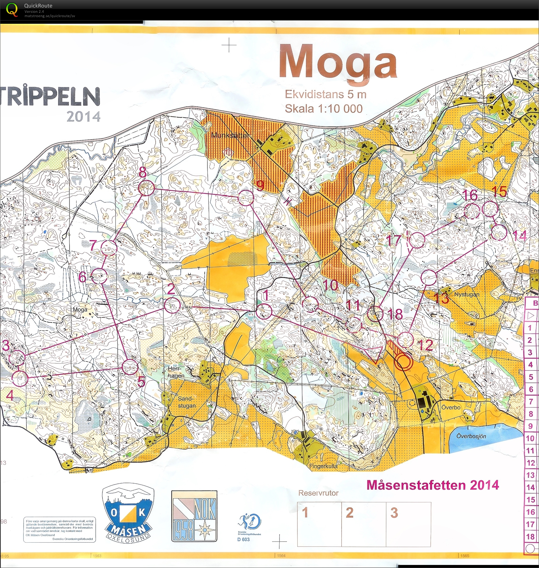 Måsenstafetten - öppen motion (ÖM9) (30.03.2014)