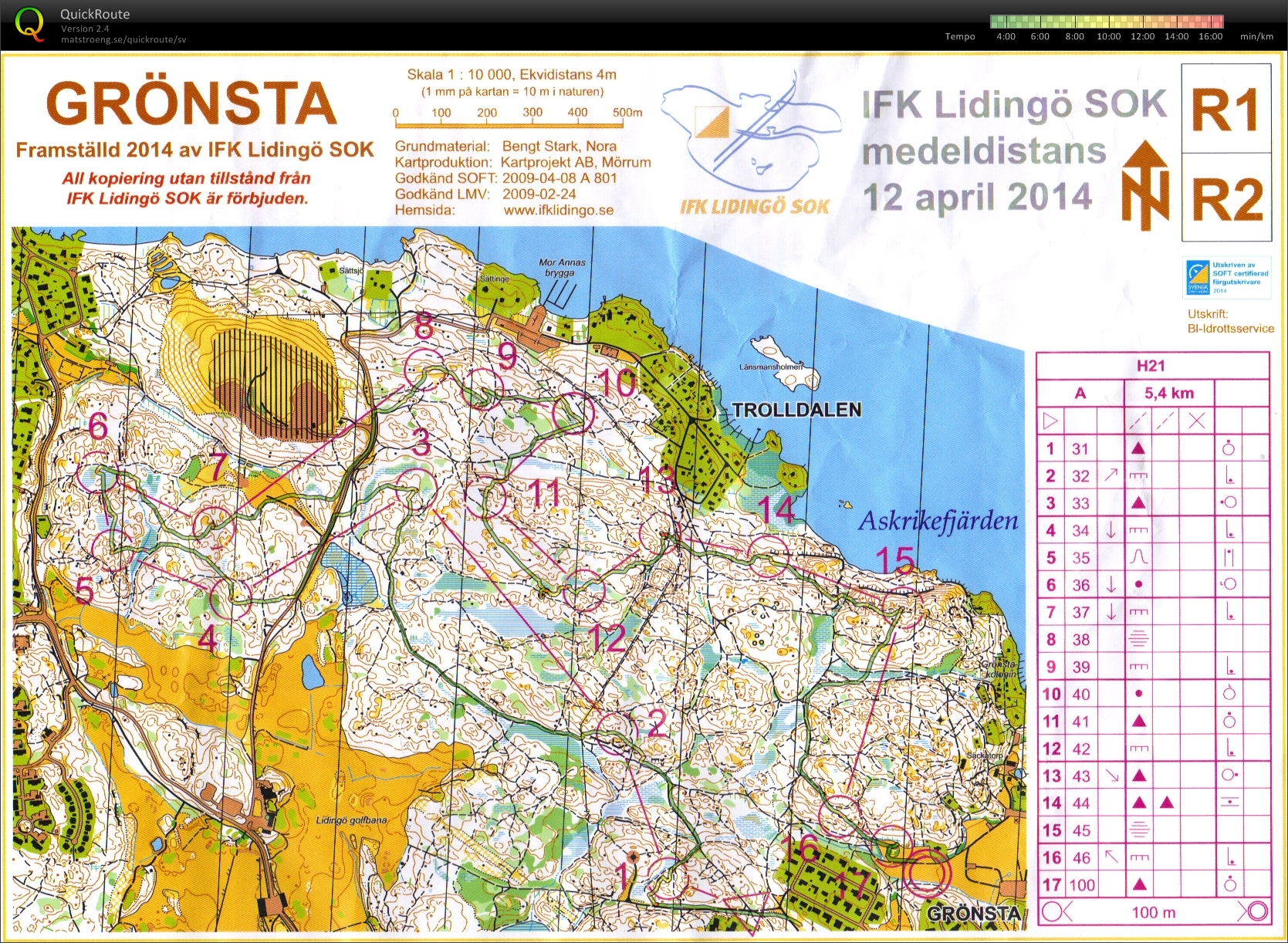 IFK Lidingös medel (H21) (2014-04-12)
