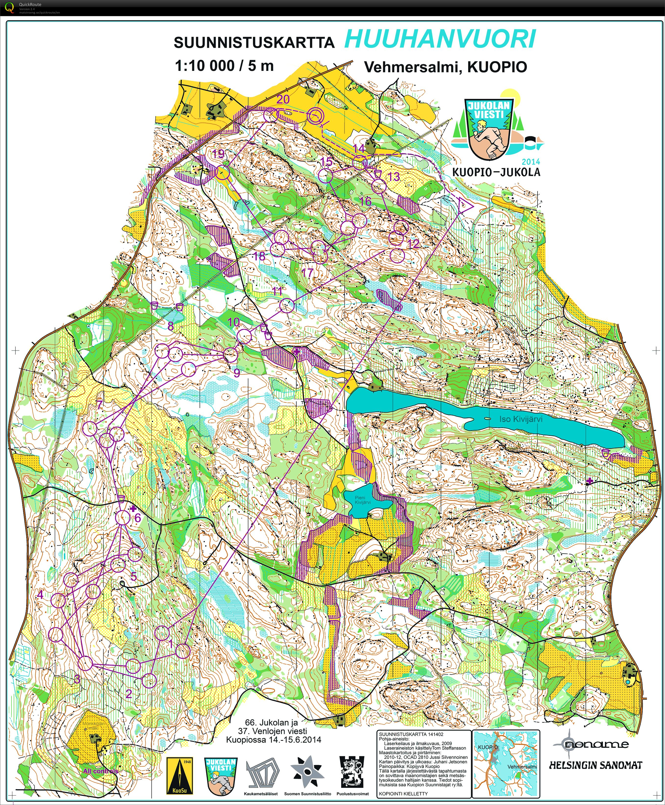 Jukola 2014 str. 1 (2014-06-14)