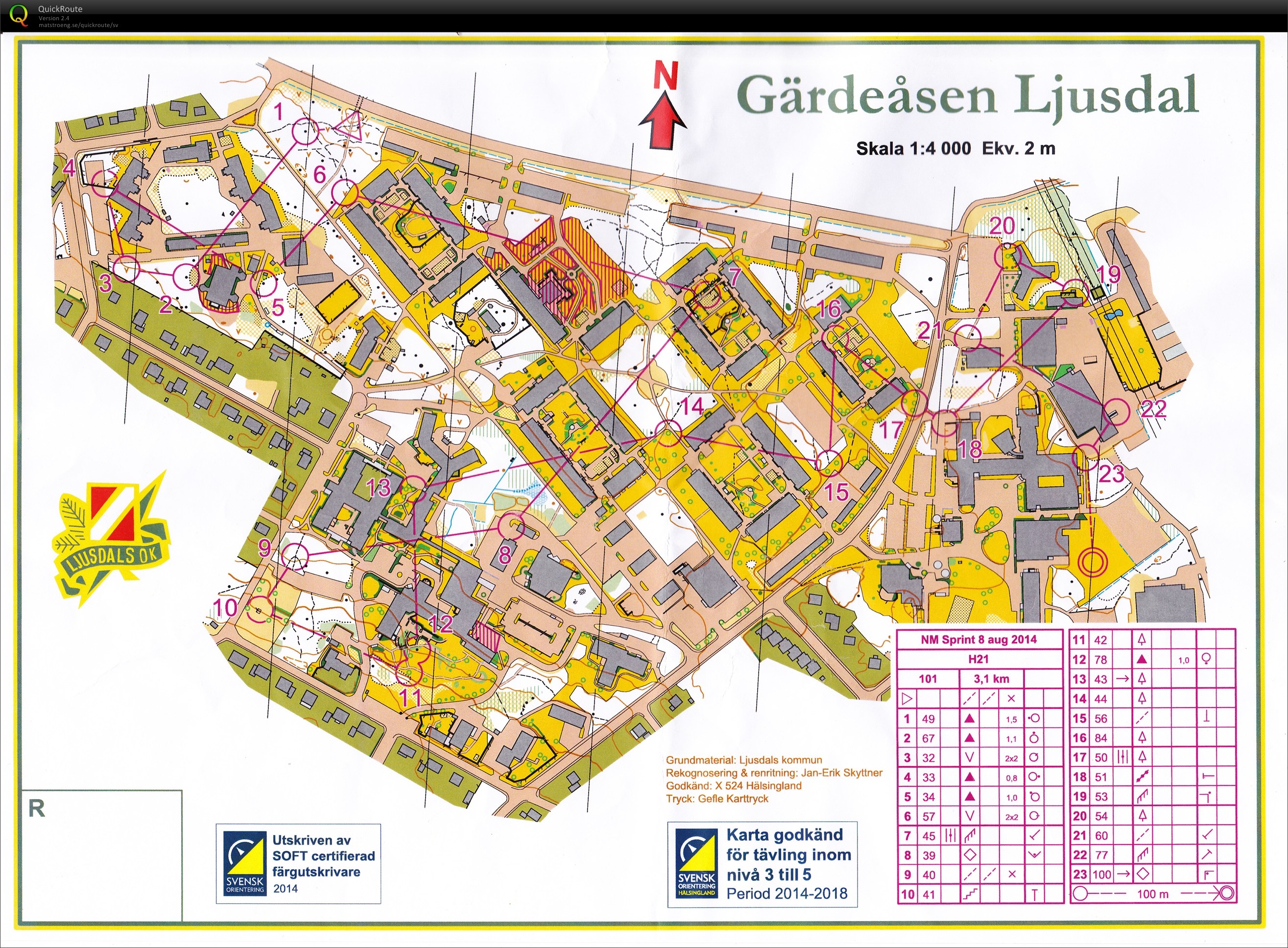 Norrlandsmästerskap sprint (H21E) (08-08-2014)
