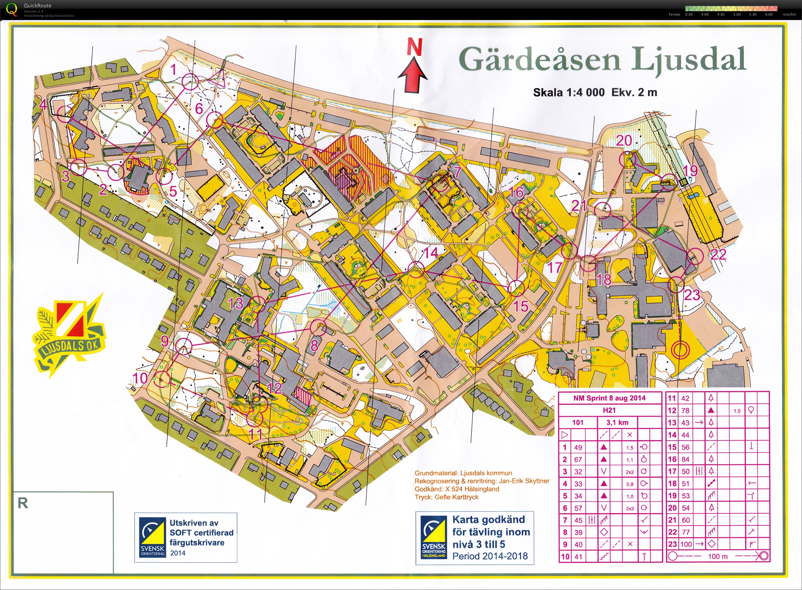 Norrlandsmästerskap sprint (H21E) (08-08-2014)